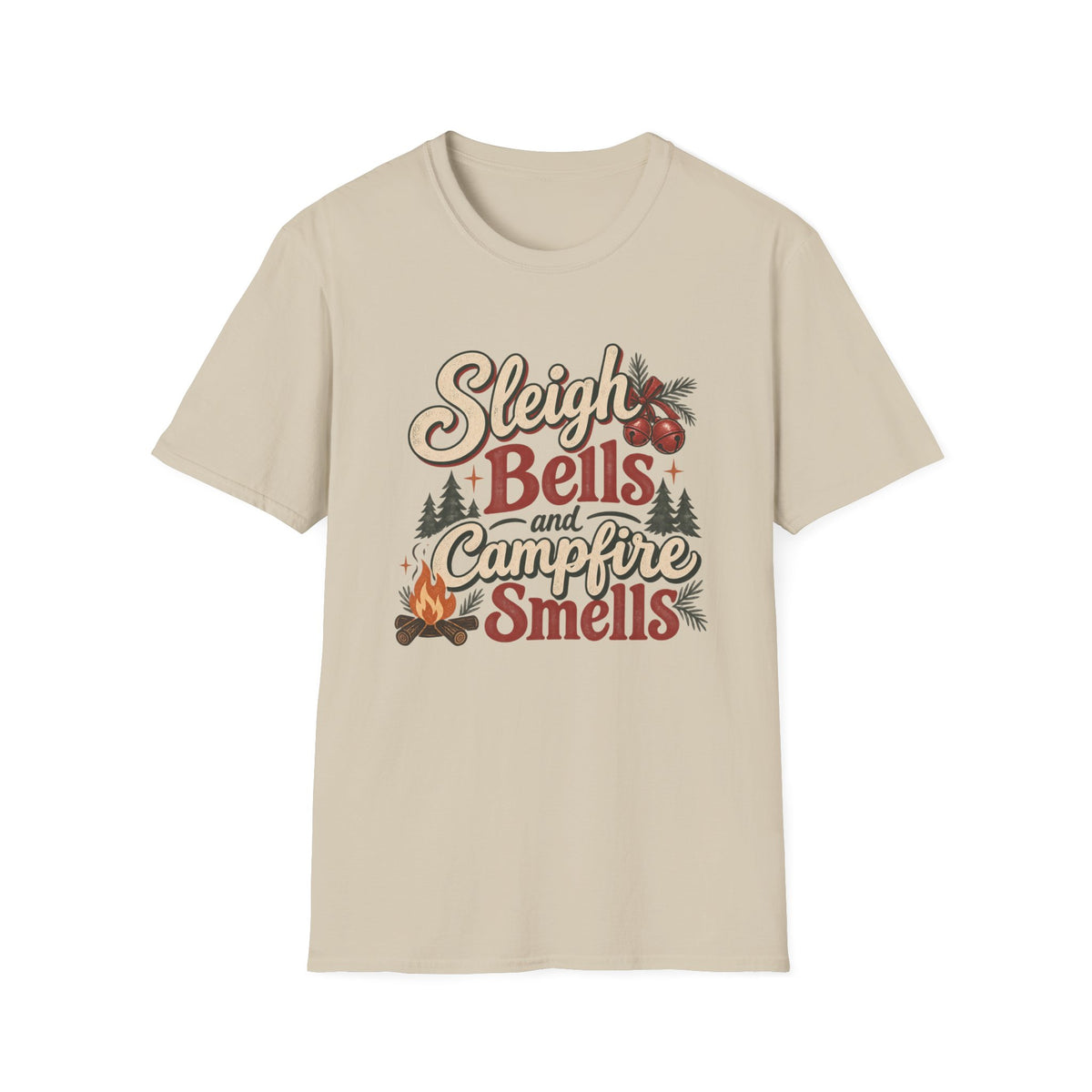 Sleigh Bells and Campfire Smells T-Shirt