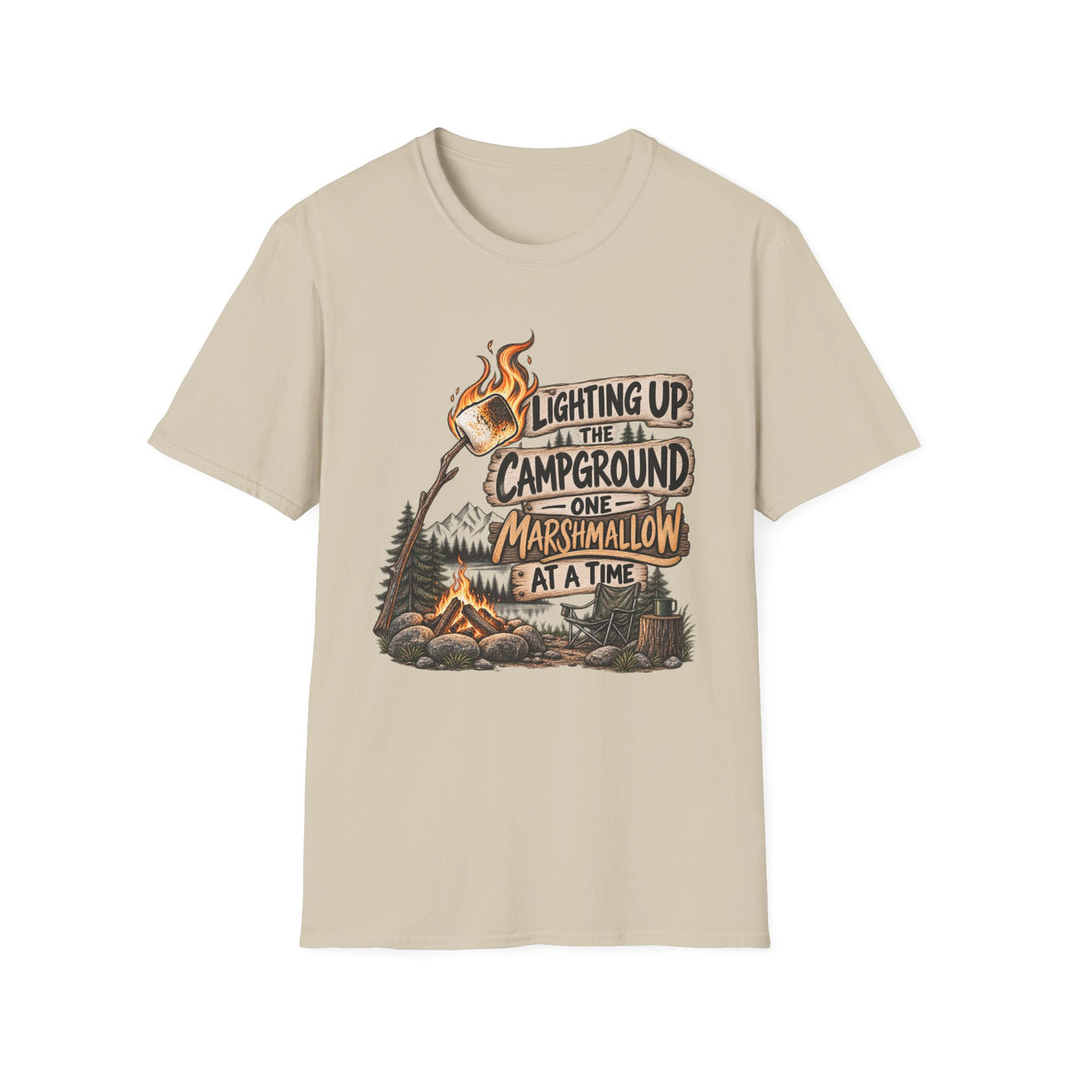 Marshmallow Camping T-Shirt