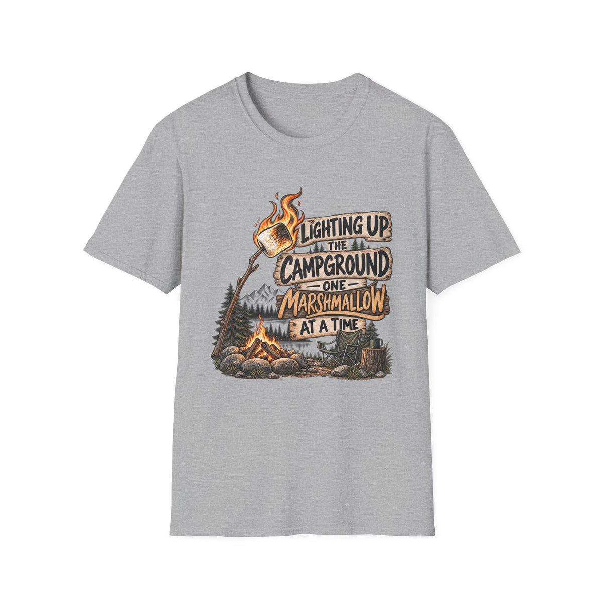 Marshmallow Camping T-Shirt
