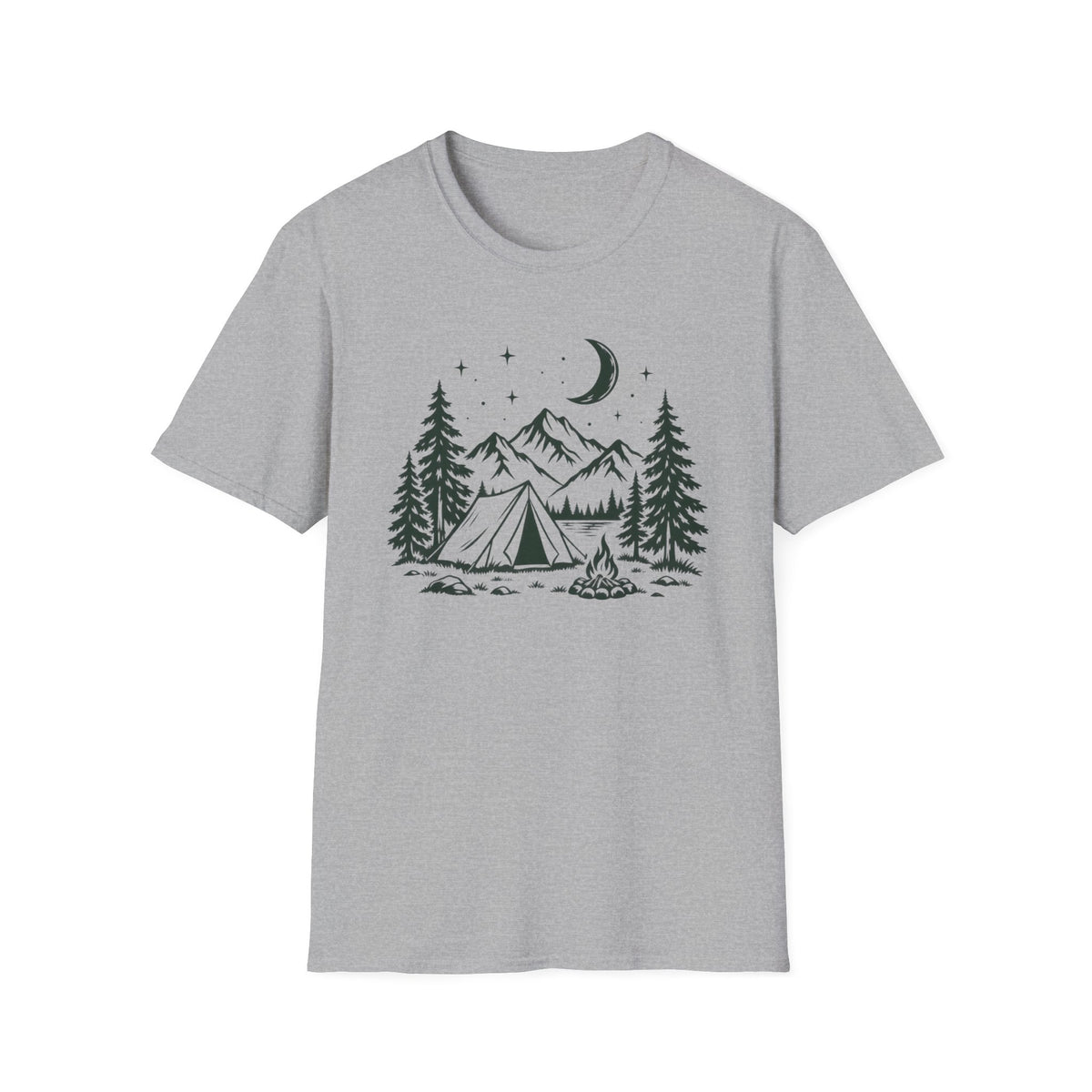 Camping Tent Mountain Night T-Shirt