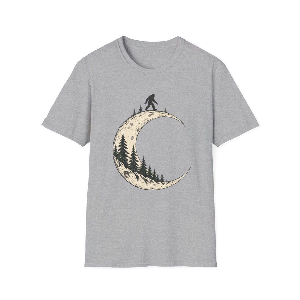 Moonlit Hiker Crescent Moon T-Shirt