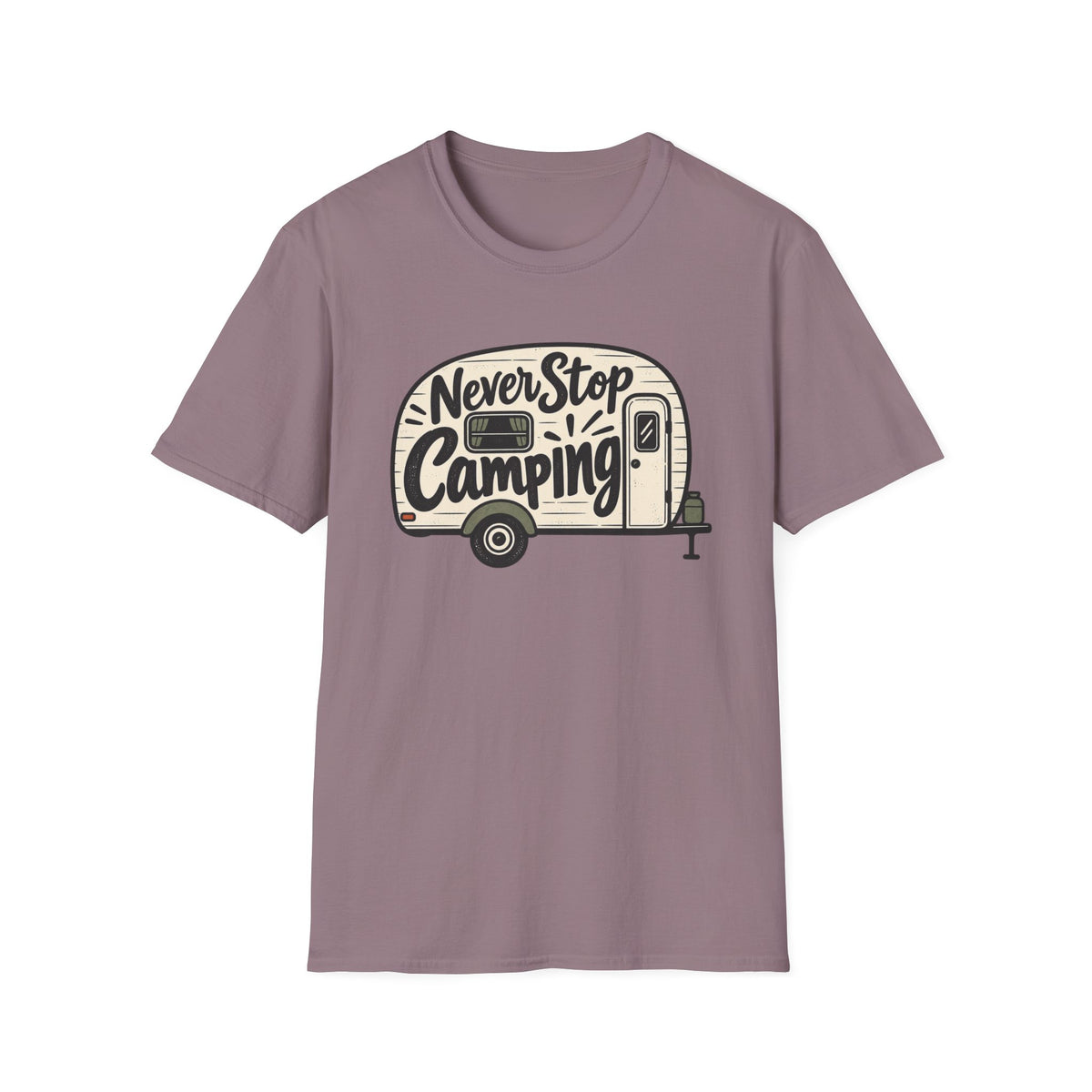 Never Stop Camping T-Shirt