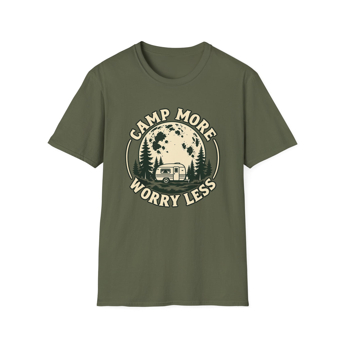Camp More Worry Less Camping T-Shirt