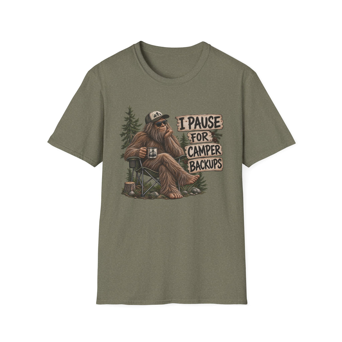 Camping Sasquatch T-Shirt