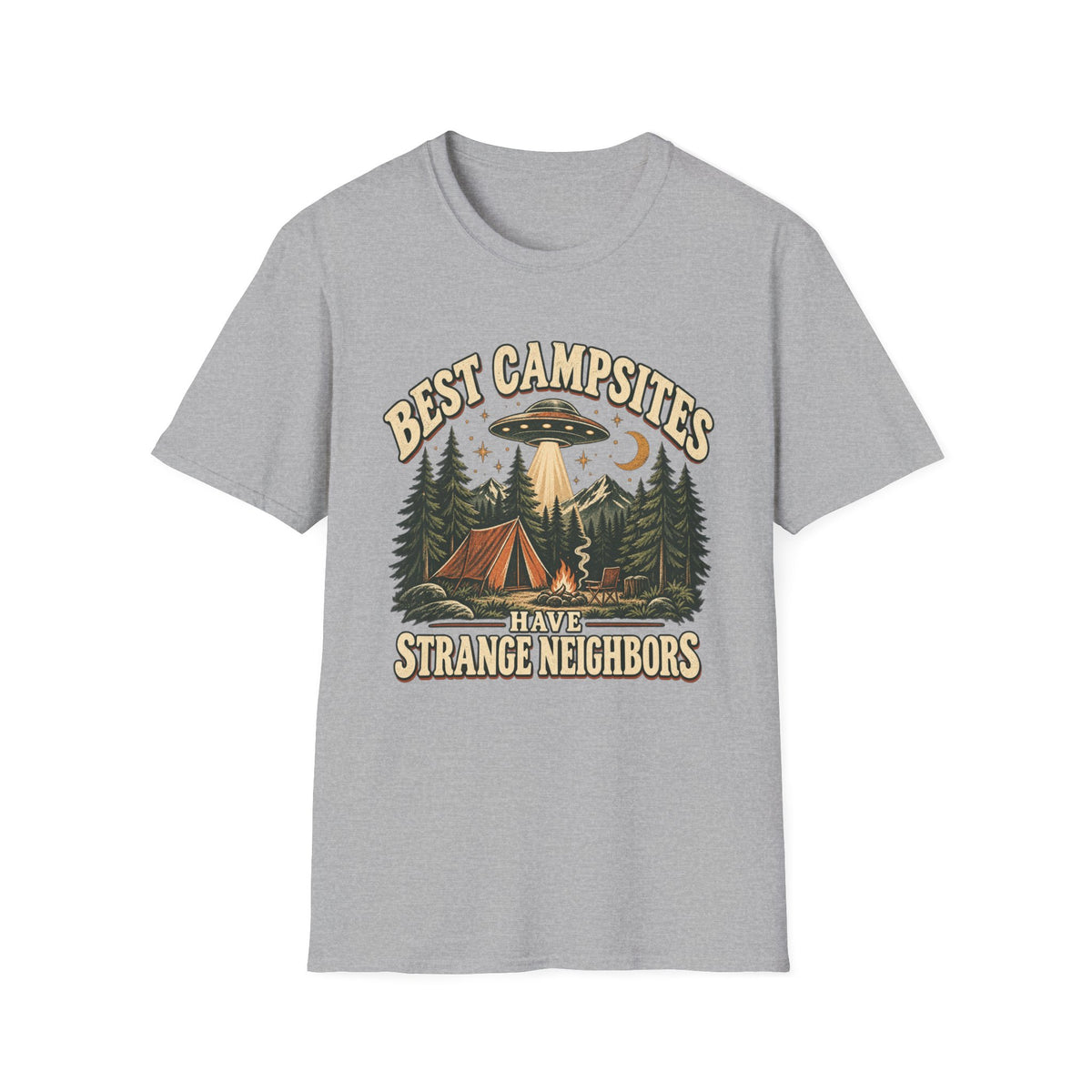 Strange Neighbors Camping T-Shirt