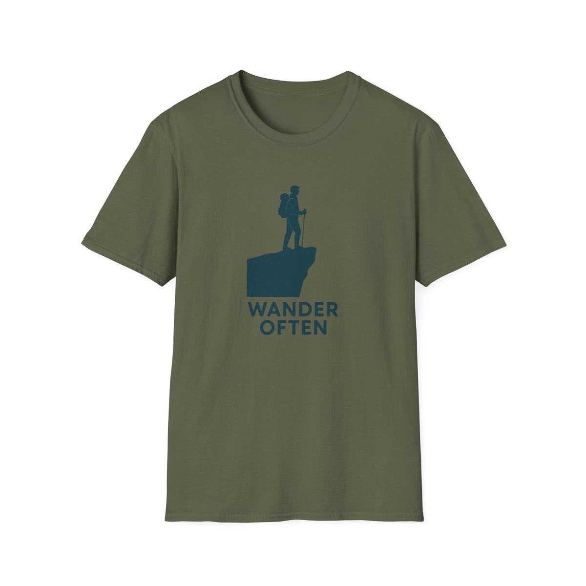 Hiker on Cliff T-Shirt