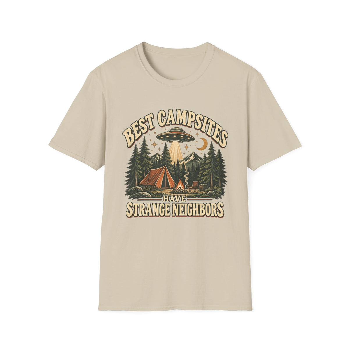Strange Neighbors Camping T-Shirt