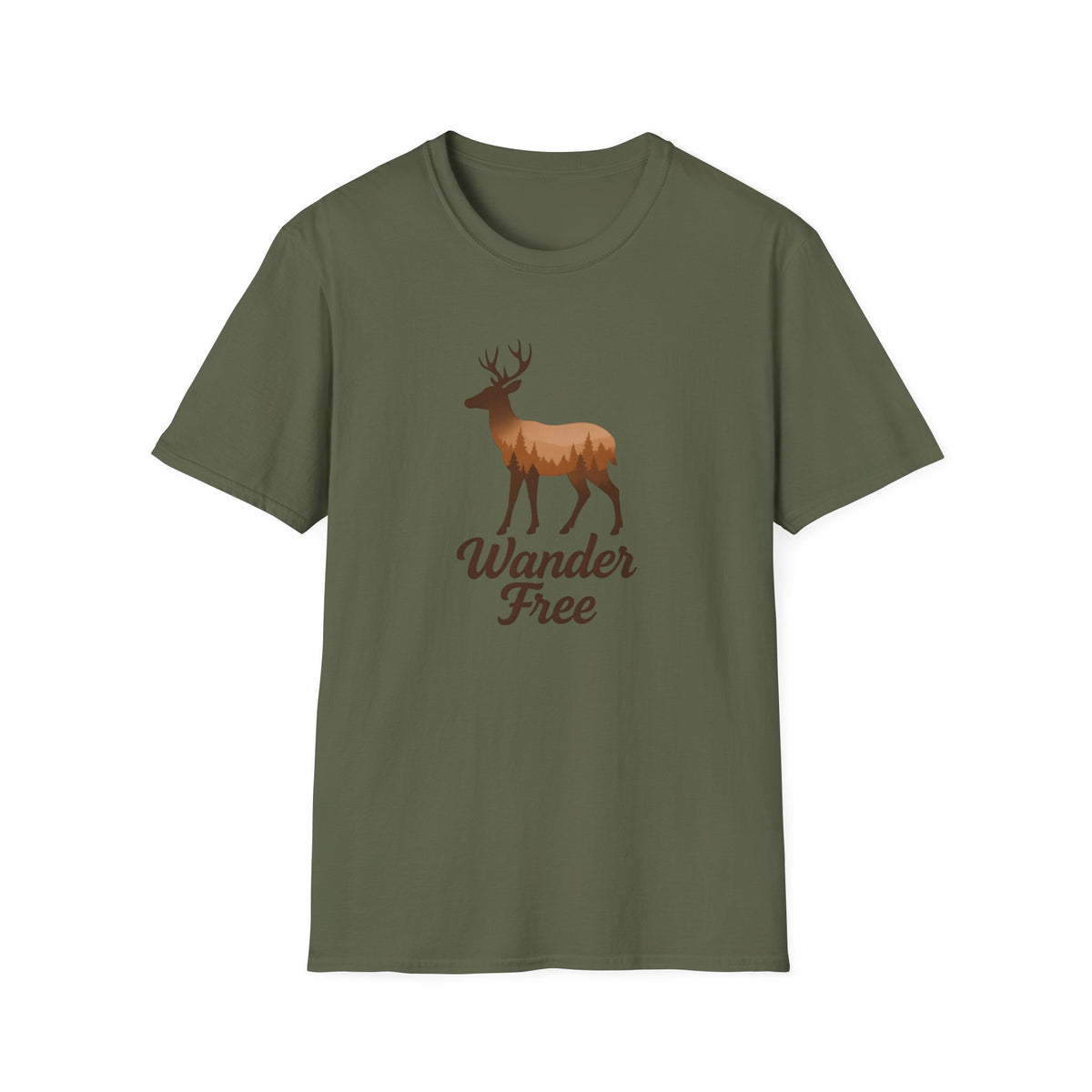 Moose Forest Silhouette T-Shirt