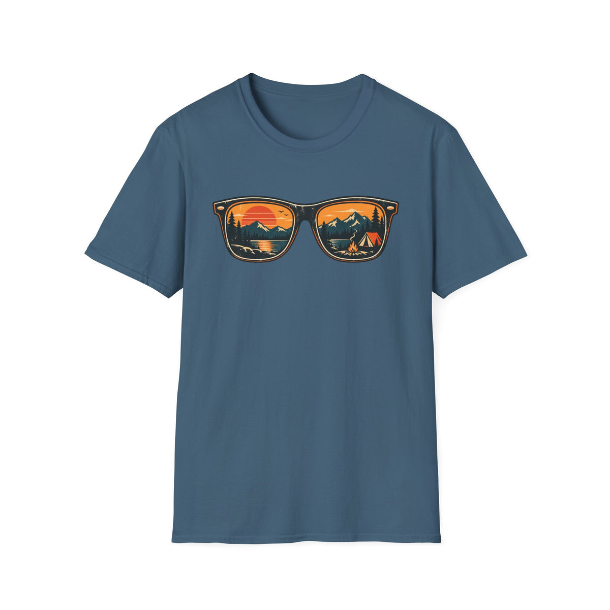 Sunglasses Sunset Camping T-Shirt