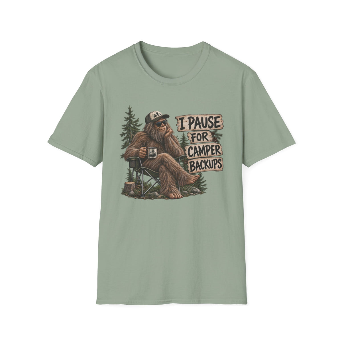 Camping Sasquatch T-Shirt