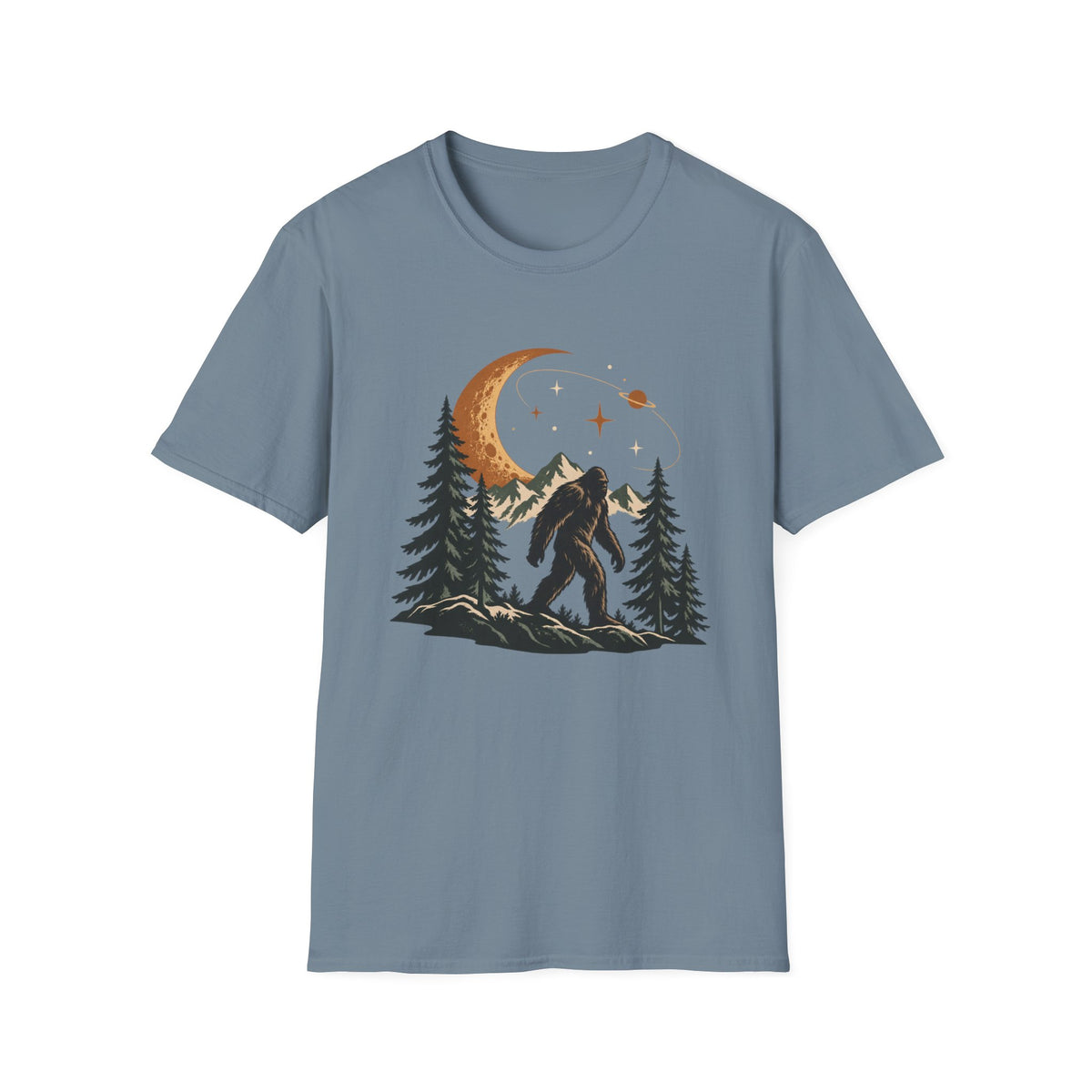 Bigfoot Moonlit Forest T-Shirt
