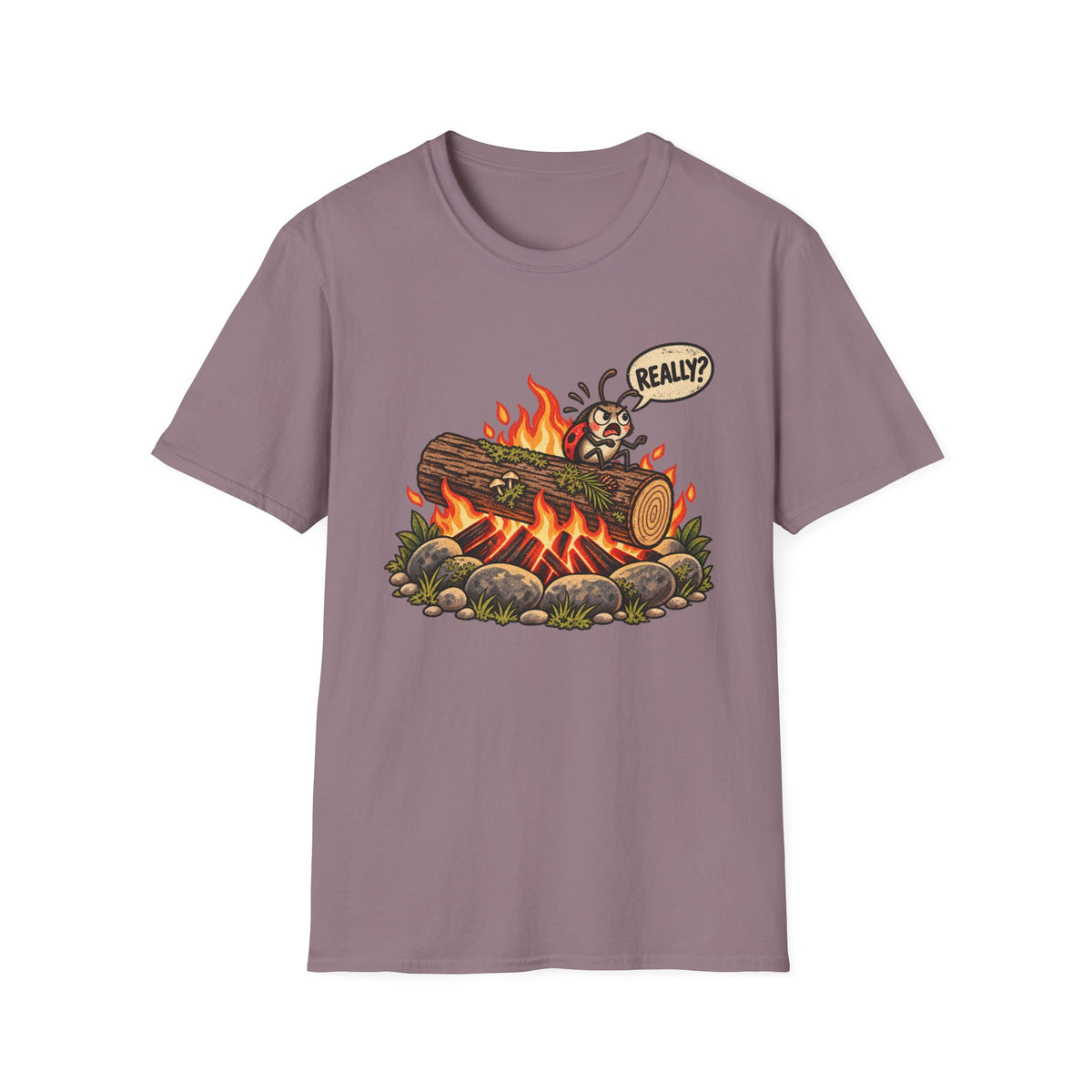 Campfire Cartoon T-Shirt