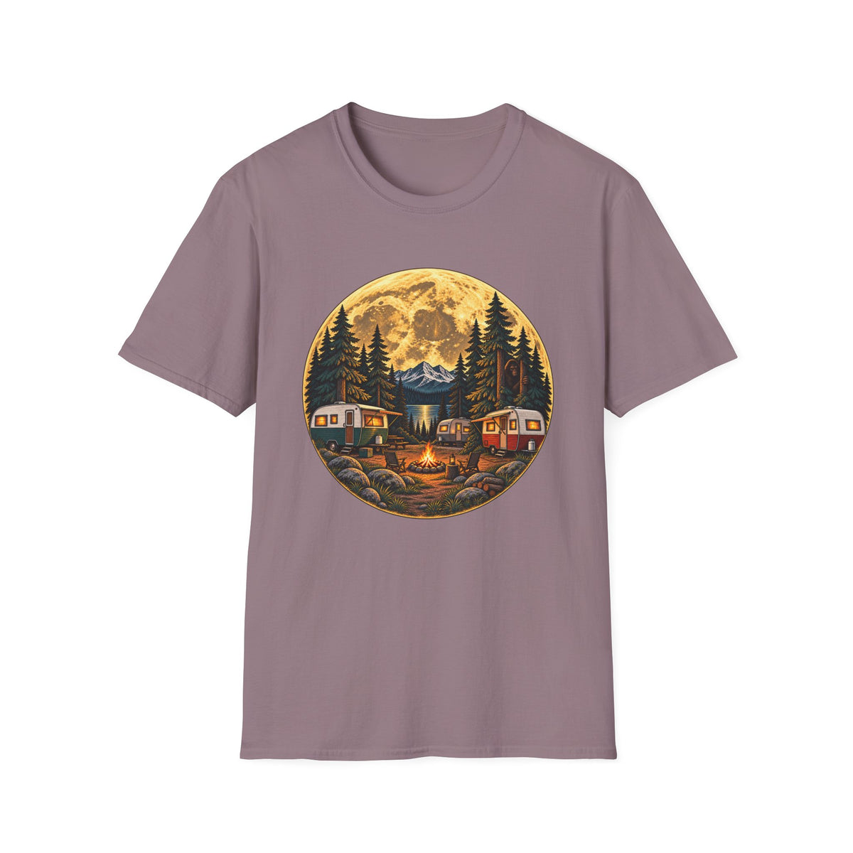Moonlit Camper Circle T-Shirt