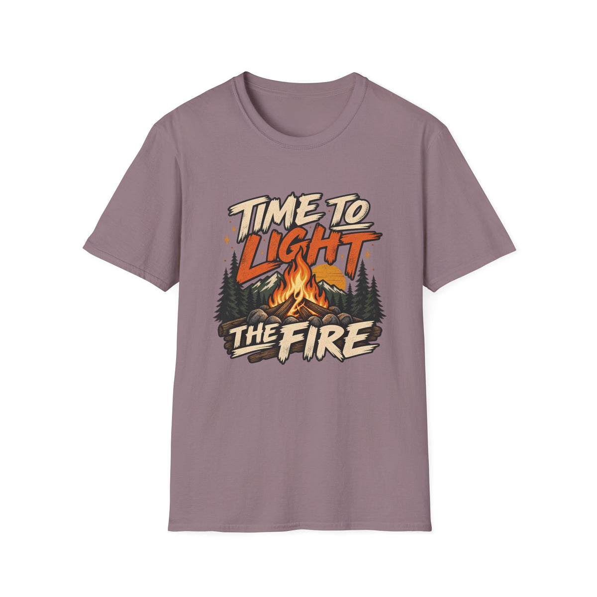 Time to Light the Fire Camping T-Shirt