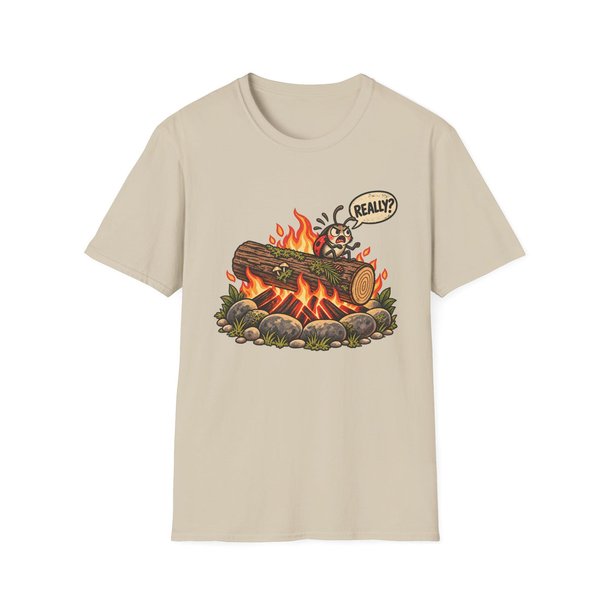 Campfire Cartoon T-Shirt