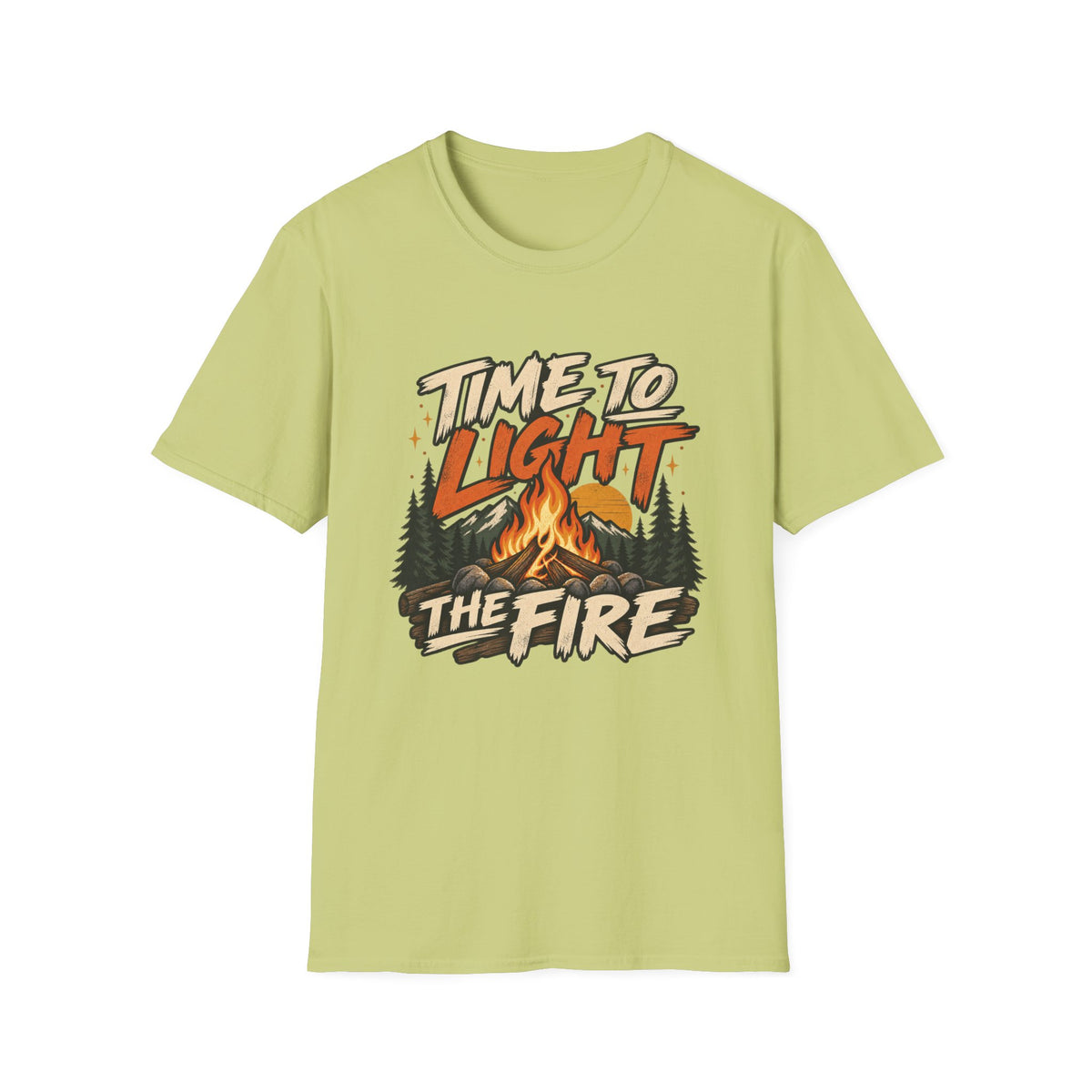 Time to Light the Fire Camping T-Shirt