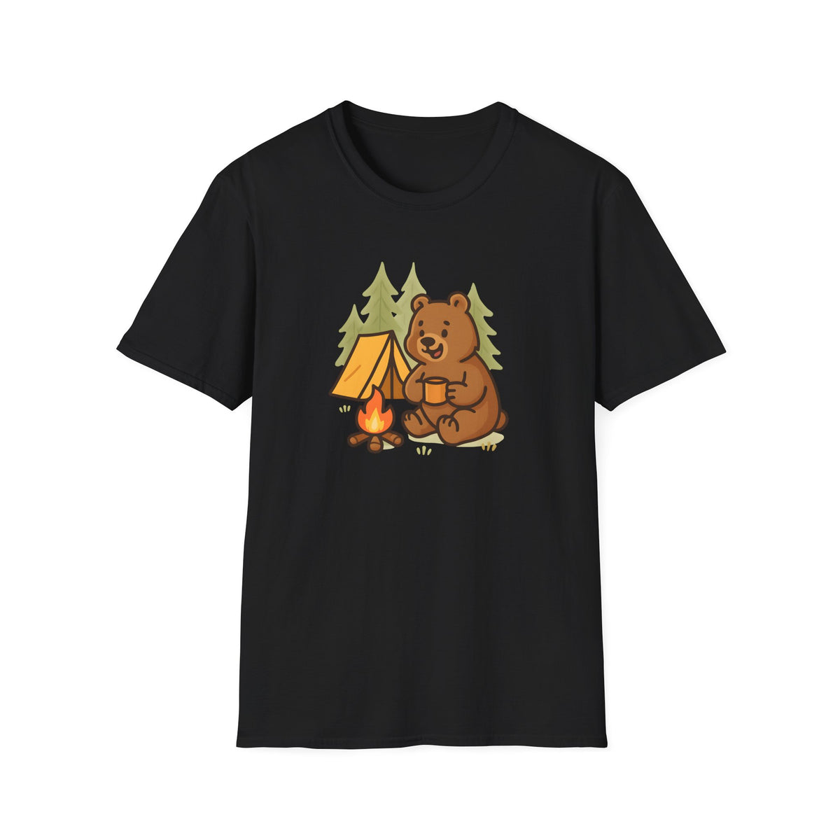 Bear at Campfire T-Shirt