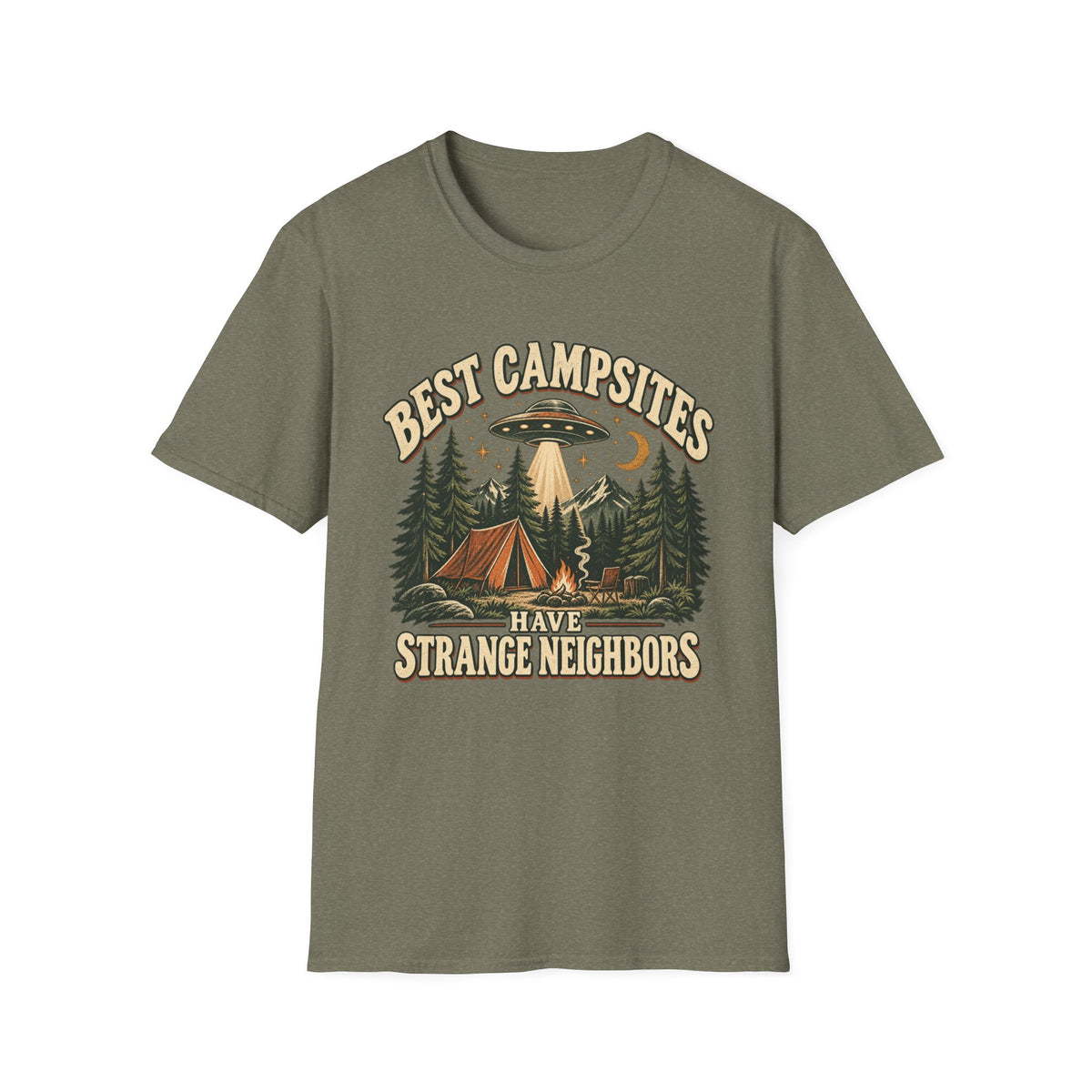 Strange Neighbors Camping T-Shirt
