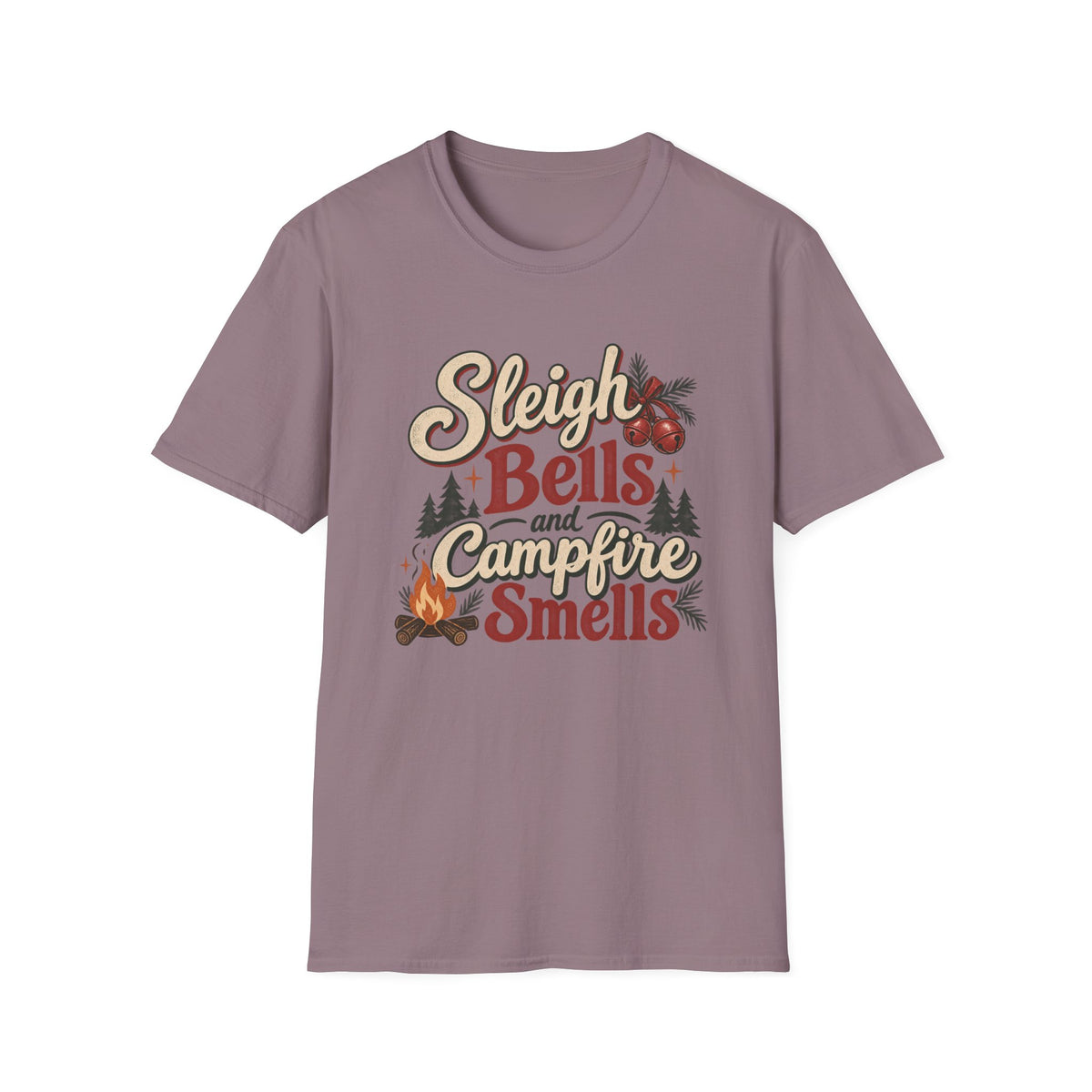 Sleigh Bells and Campfire Smells T-Shirt