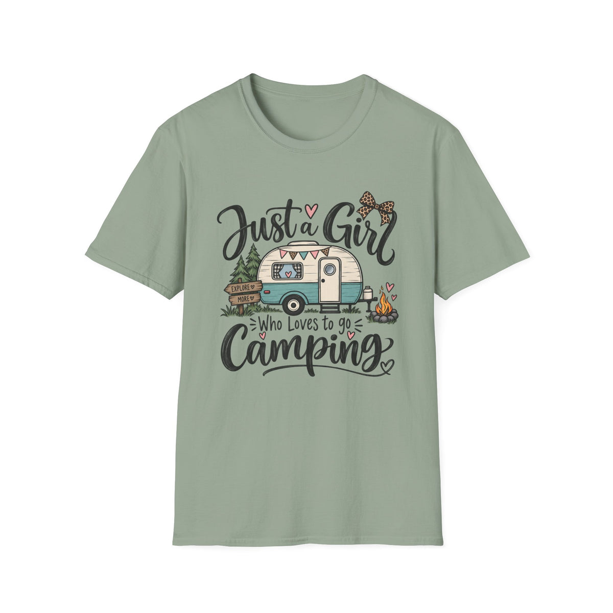 Just a Girl Who Loves to Go Camping T-Shirt