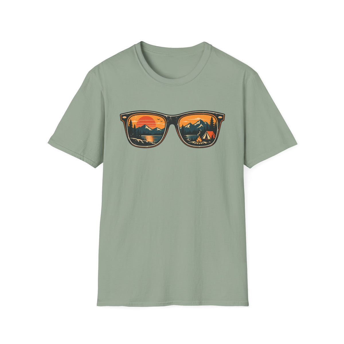 Sunglasses Sunset Camping T-Shirt