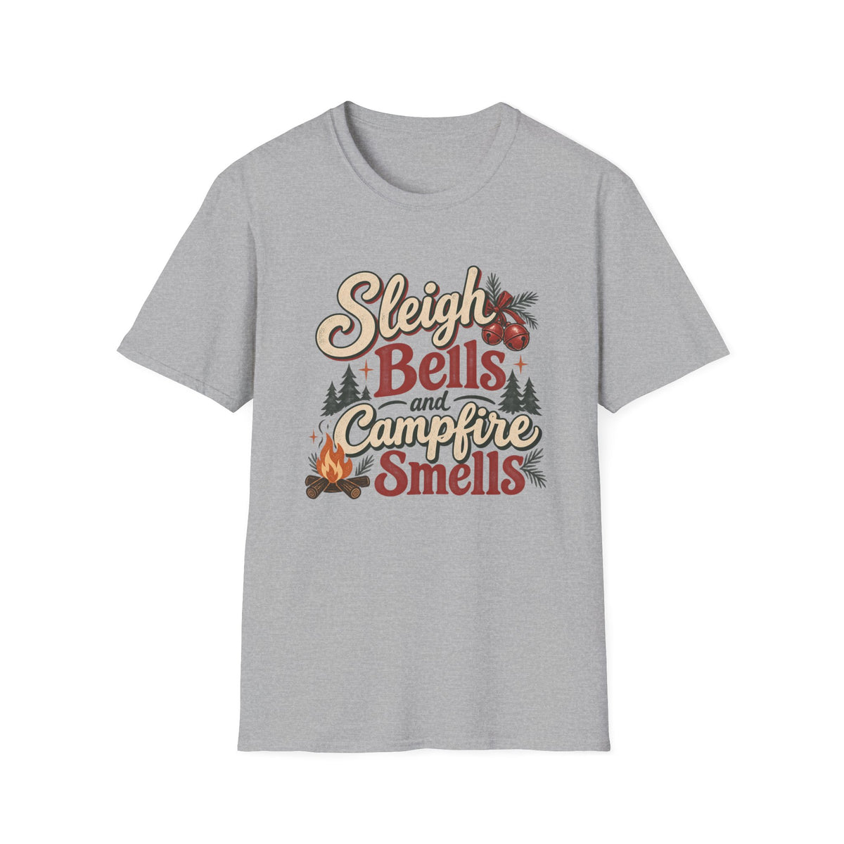 Sleigh Bells and Campfire Smells T-Shirt
