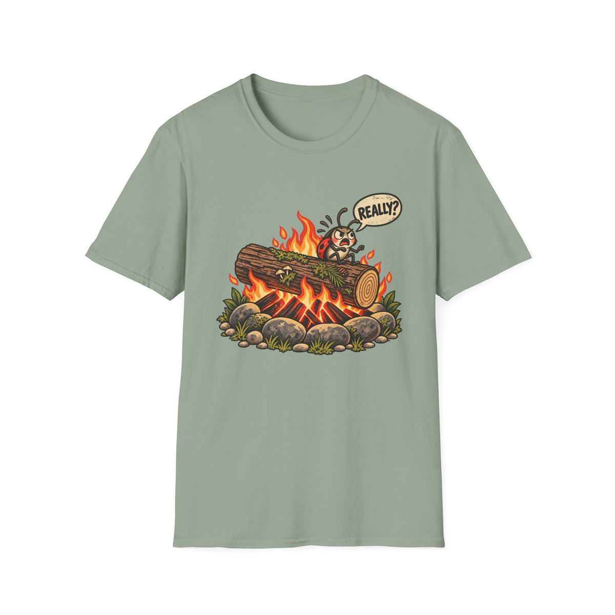 Campfire Cartoon T-Shirt
