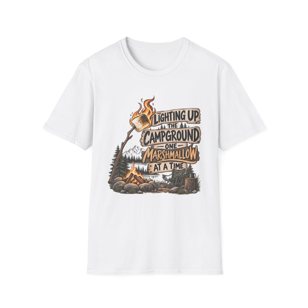 Marshmallow Camping T-Shirt