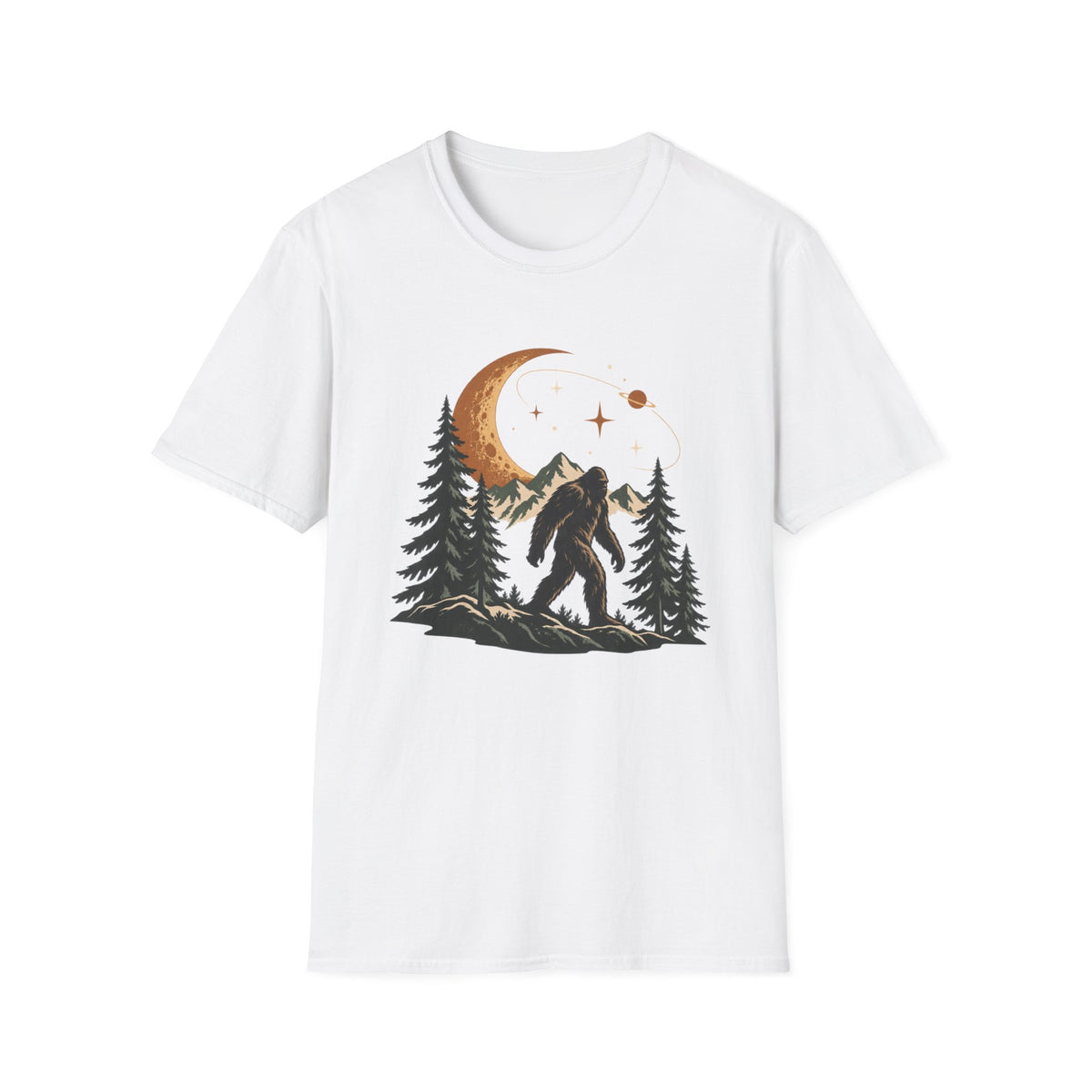 Bigfoot Moonlit Forest T-Shirt