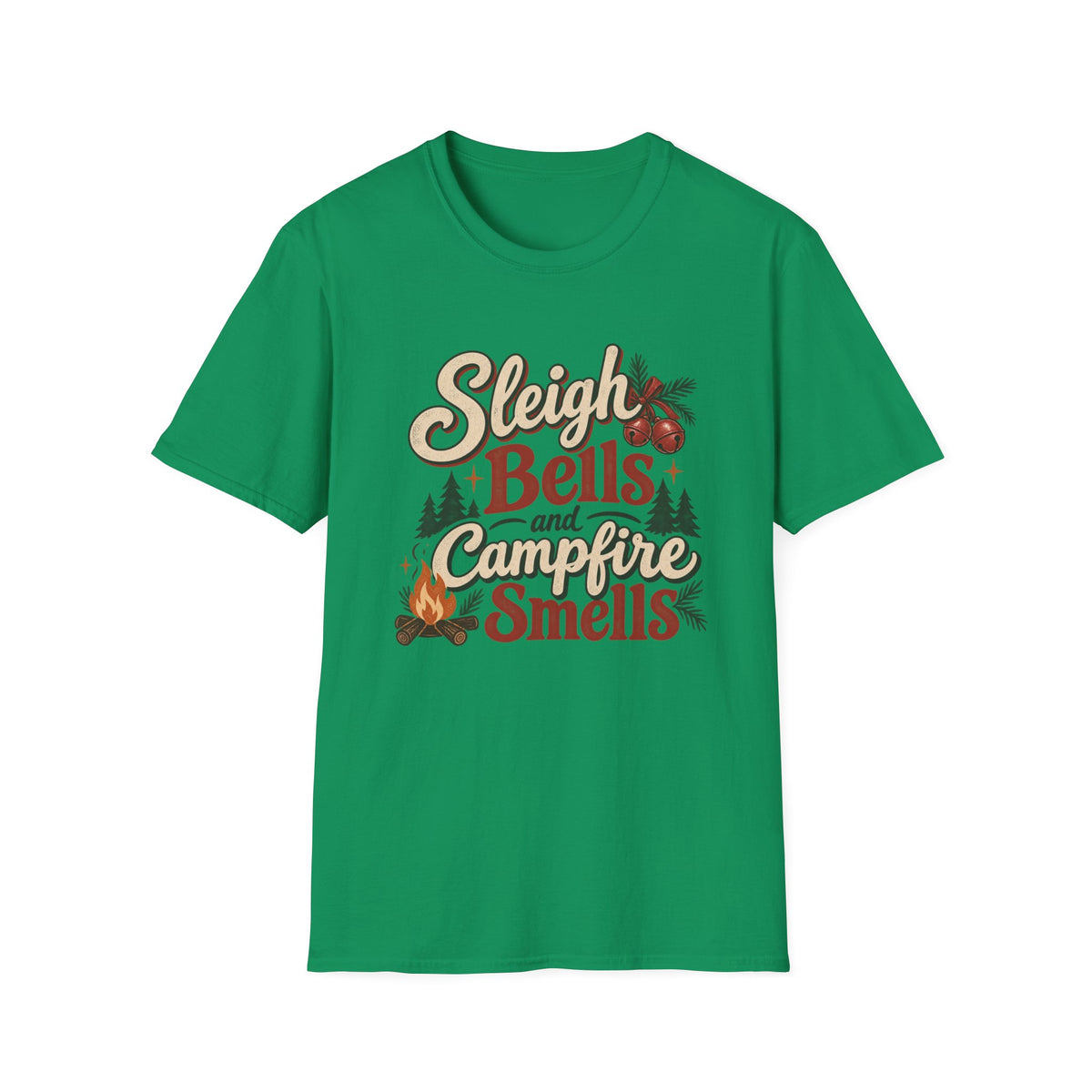 Sleigh Bells and Campfire Smells T-Shirt