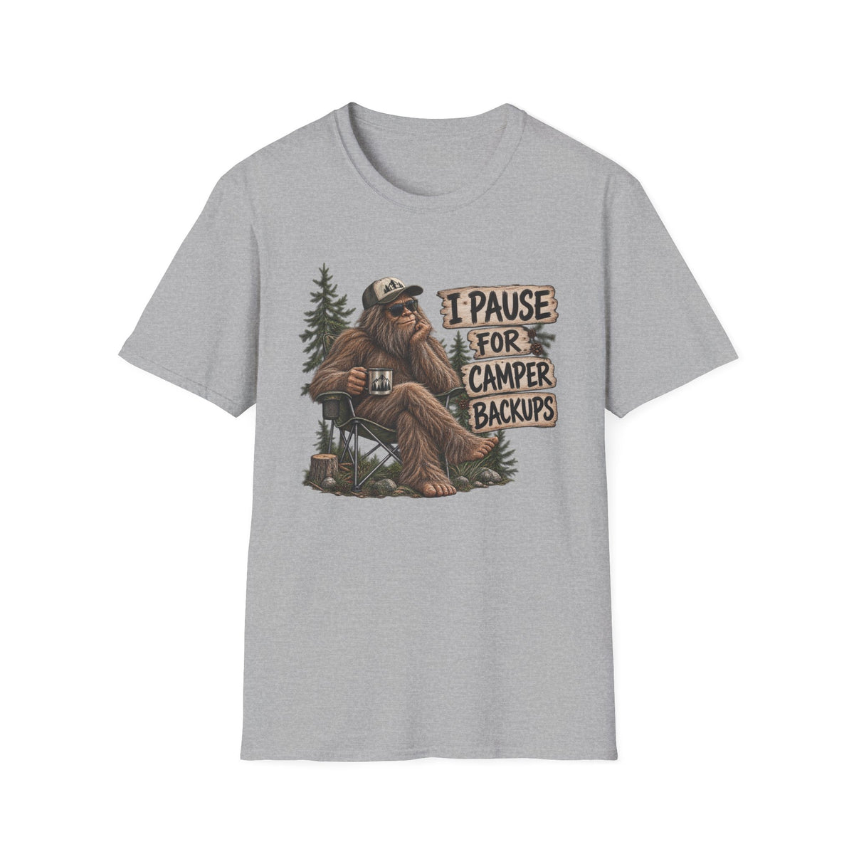 Camping Sasquatch T-Shirt