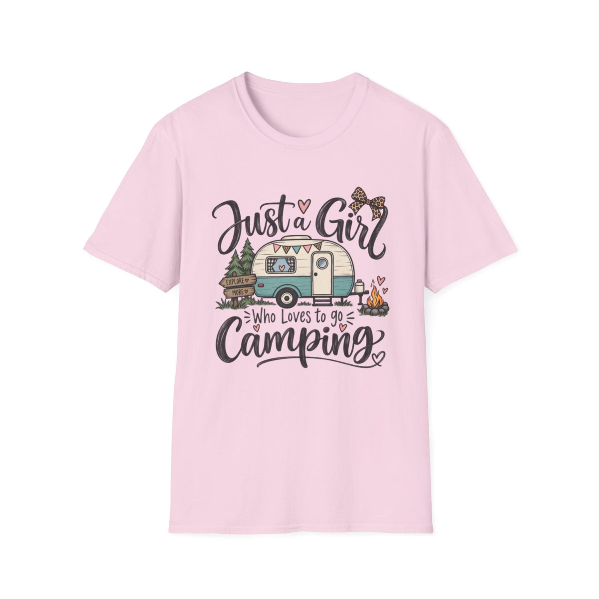 Just a Girl Who Loves to Go Camping T-Shirt