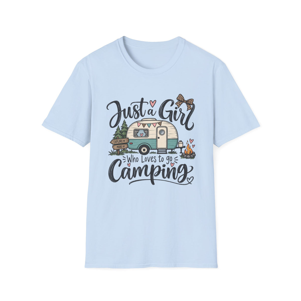 Just a Girl Who Loves to Go Camping T-Shirt