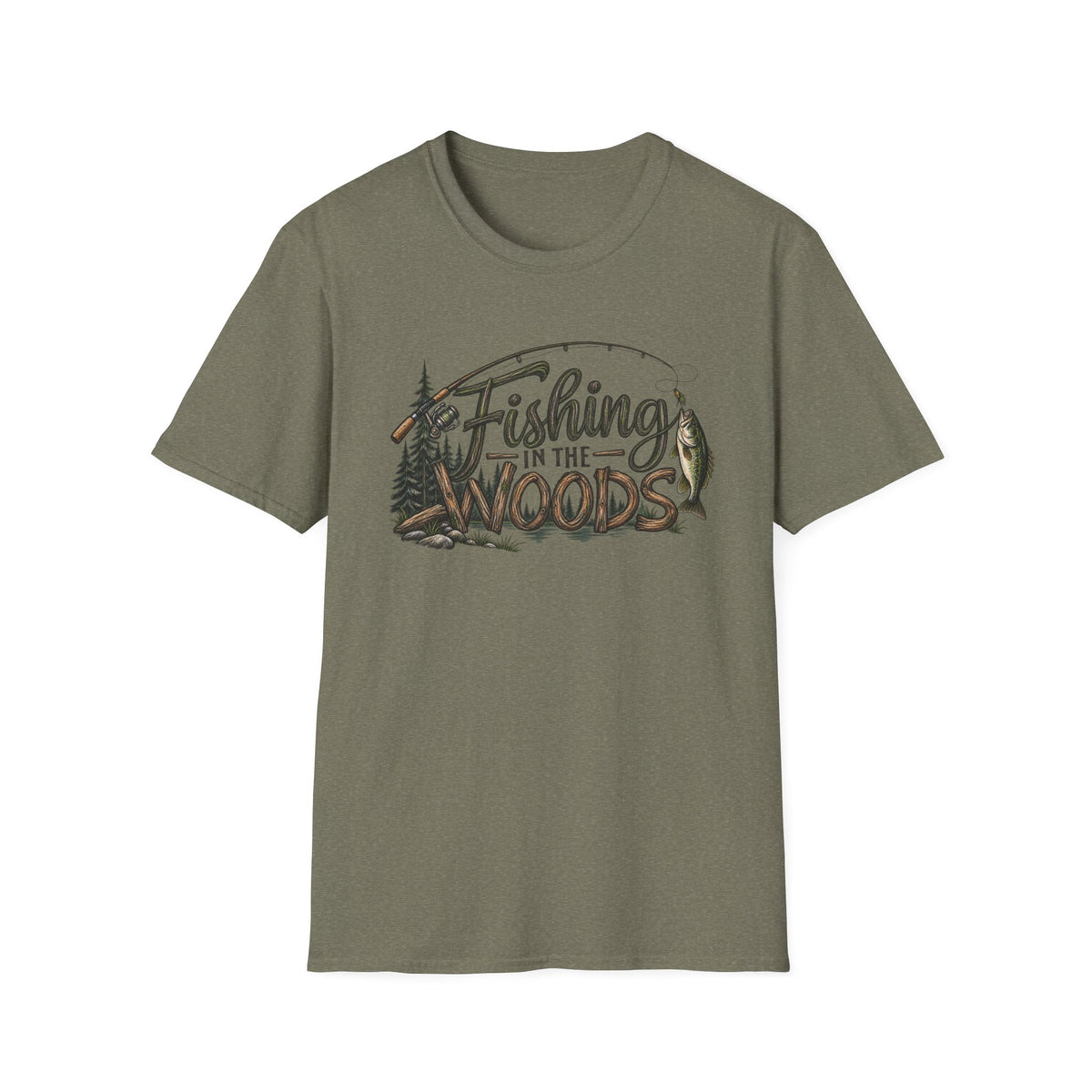 Fishing in the Woods T-Shirt