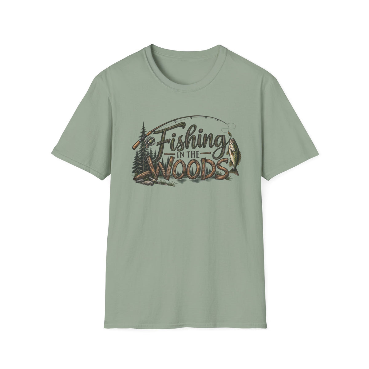 Fishing in the Woods T-Shirt