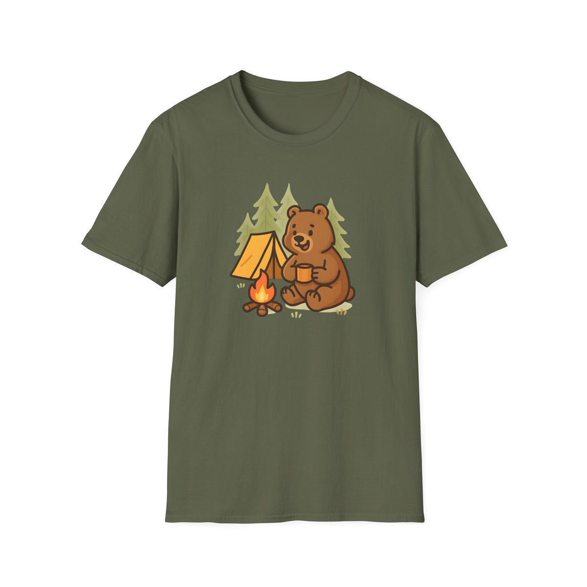 Bear at Campfire T-Shirt