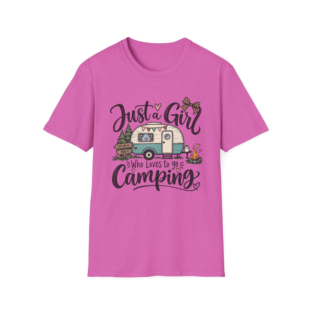 Just a Girl Who Loves to Go Camping T-Shirt