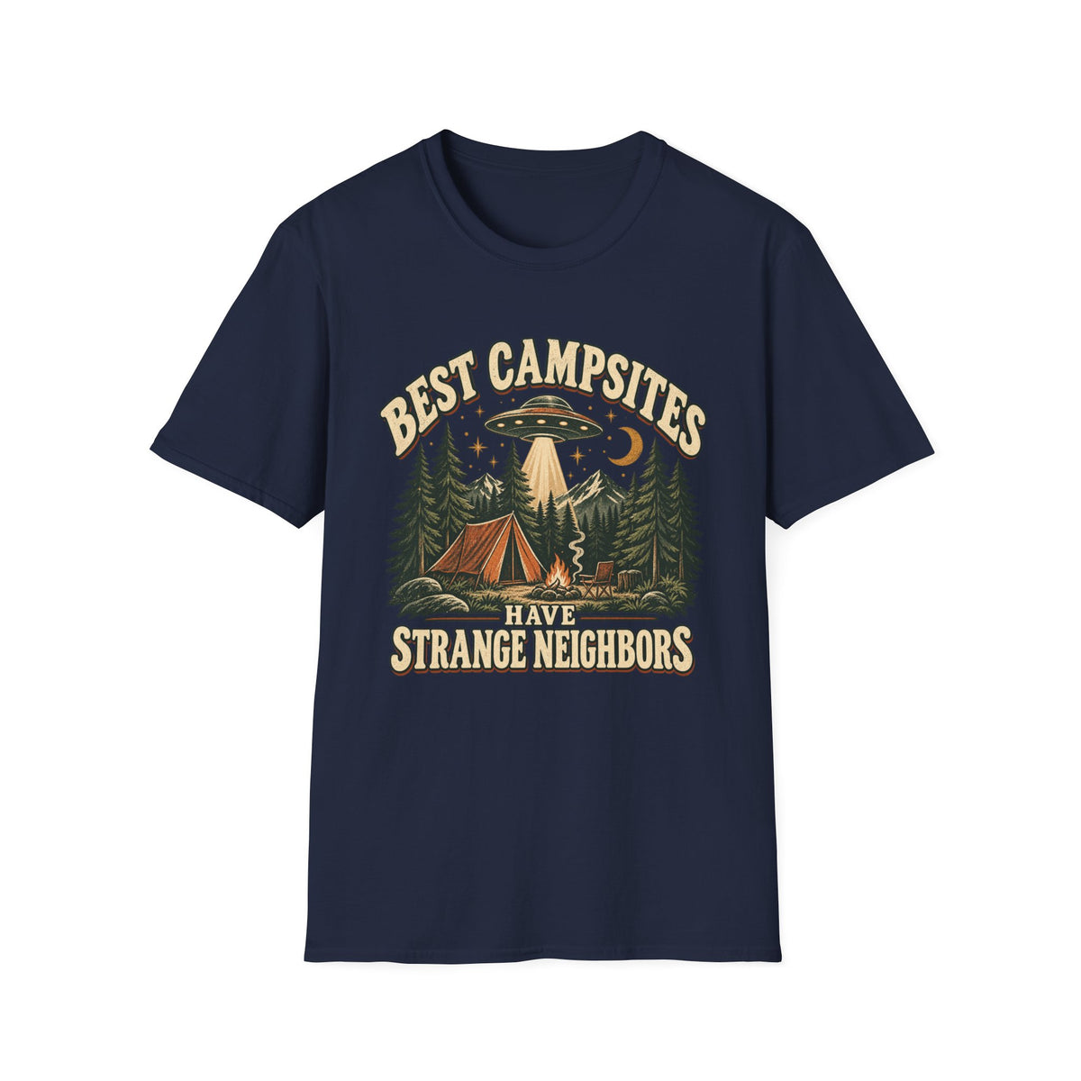 Strange Neighbors Camping T-Shirt