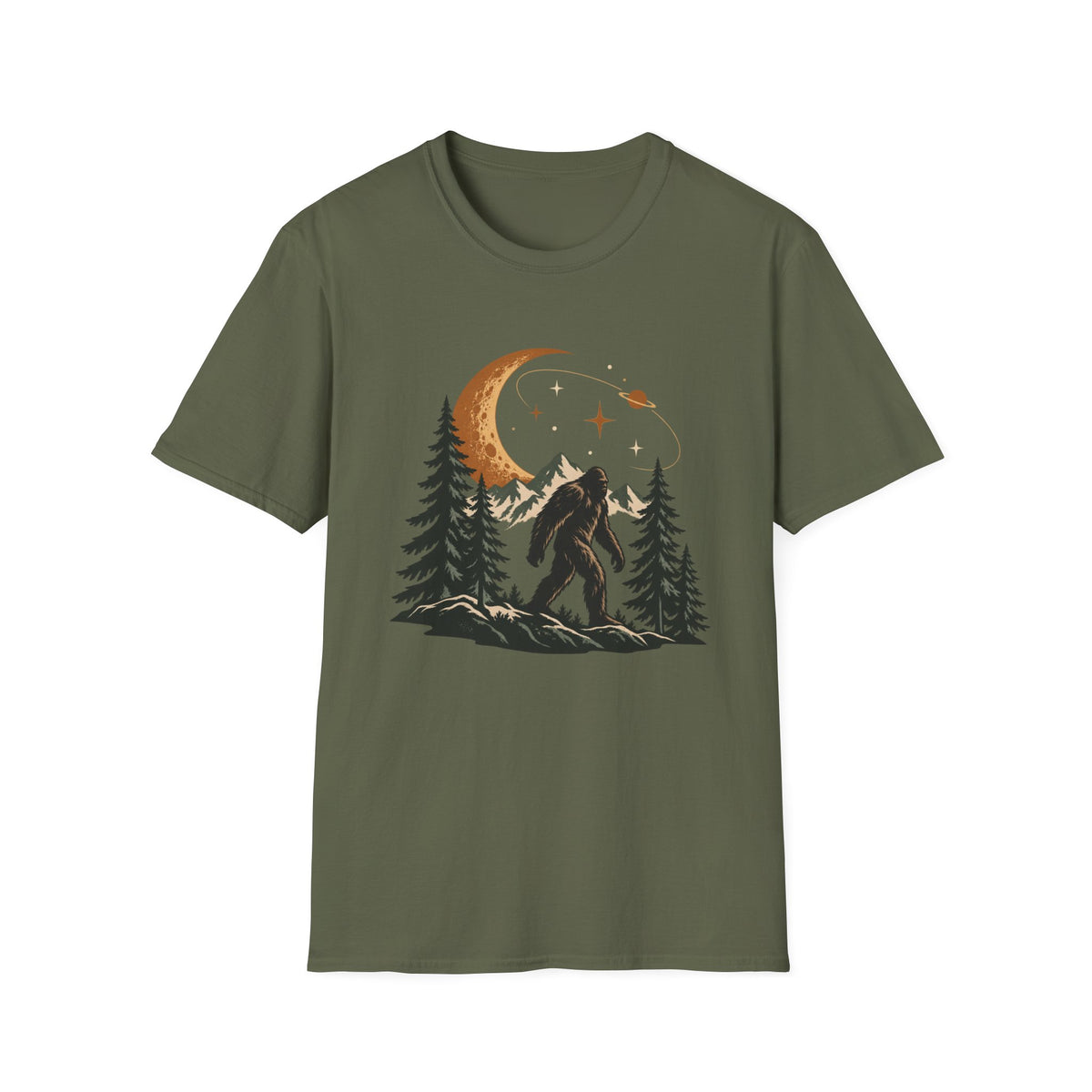 Bigfoot Moonlit Forest T-Shirt