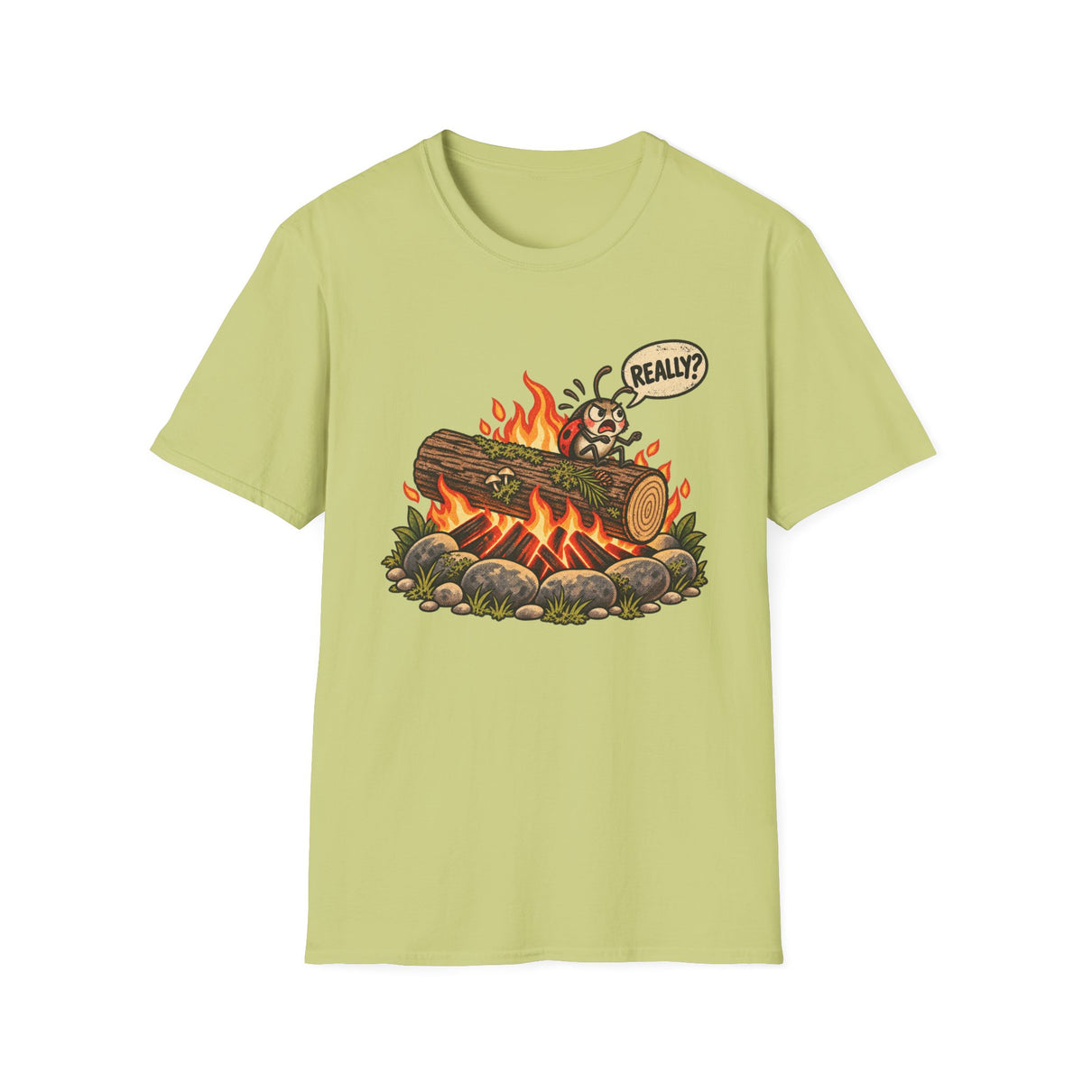 Campfire Cartoon T-Shirt