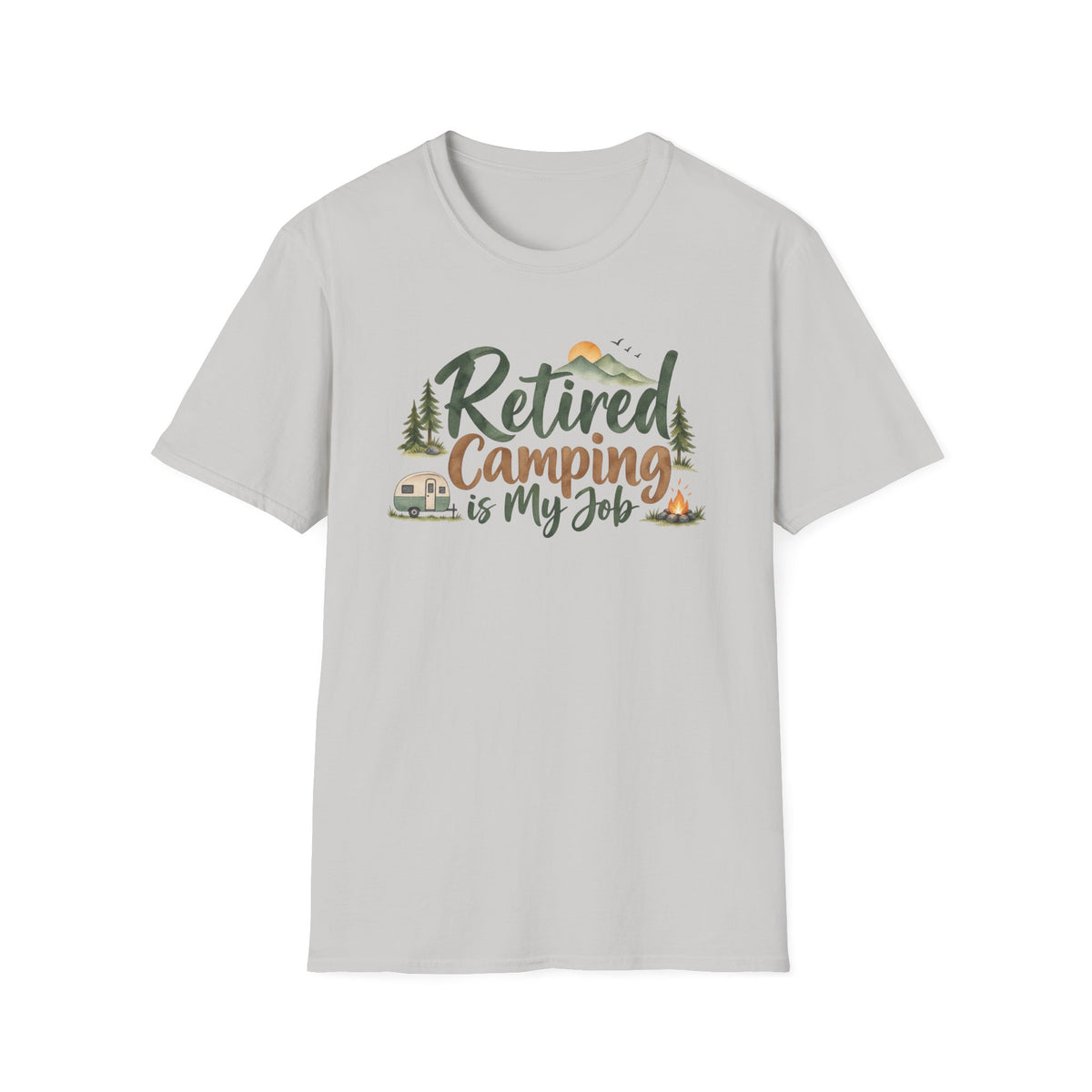Retired Camping Is My Job T-Shirt
