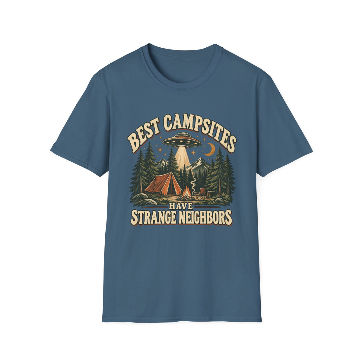 Strange Neighbors Camping T-Shirt