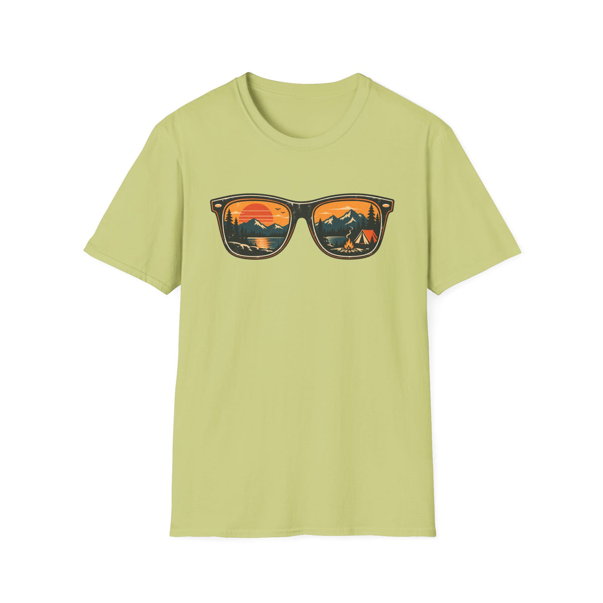Sunglasses Sunset Camping T-Shirt