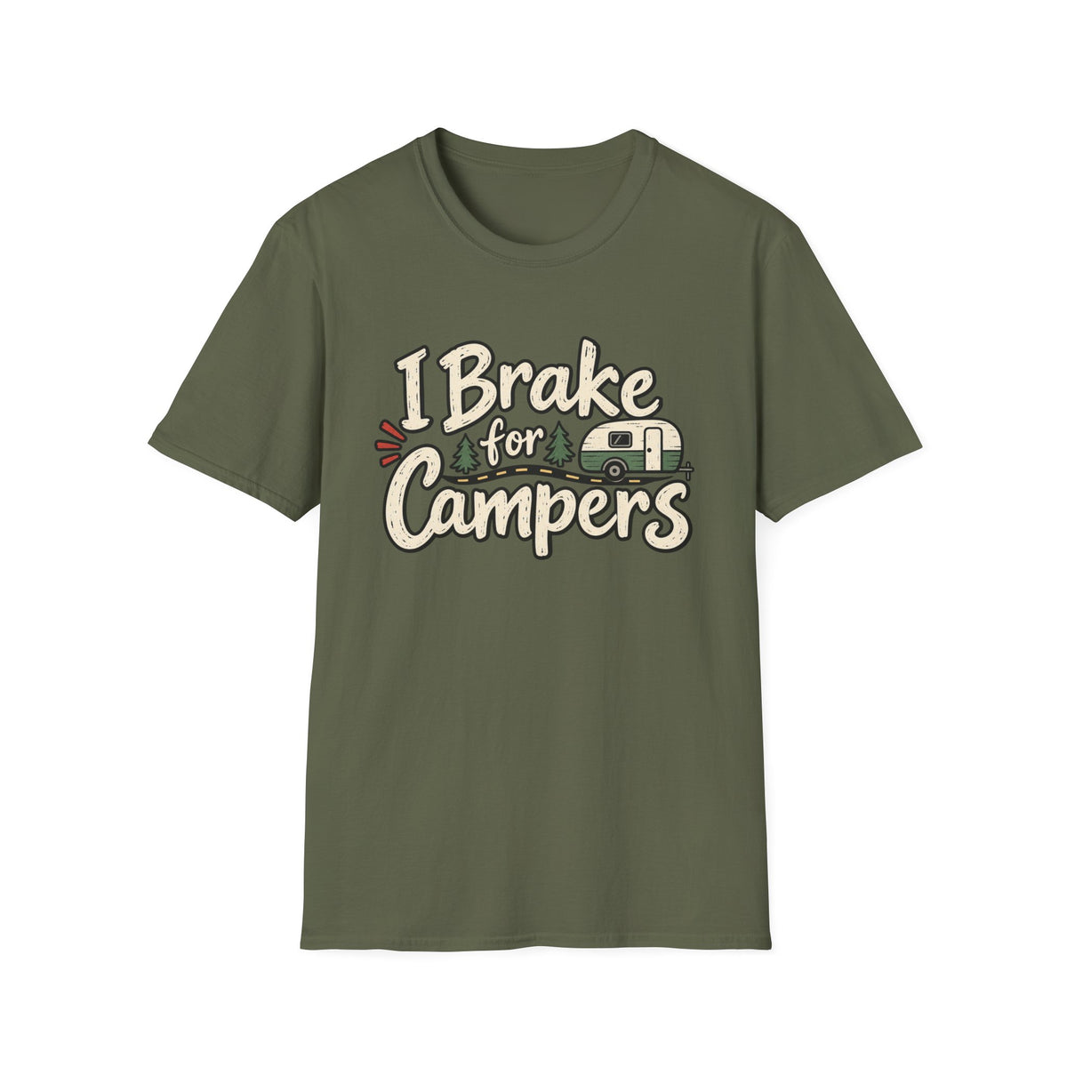 I Brake for Campers Camping T-Shirt