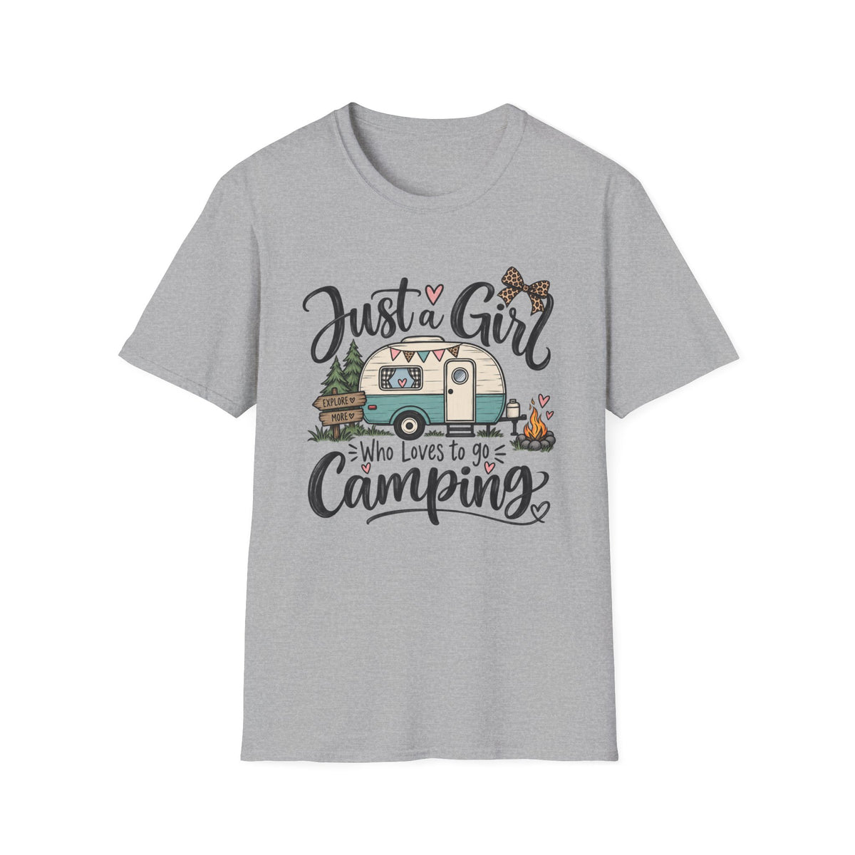 Just a Girl Who Loves to Go Camping T-Shirt
