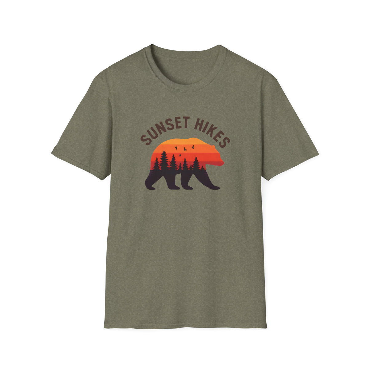Bear Silhouette at Sunset T-Shirt
