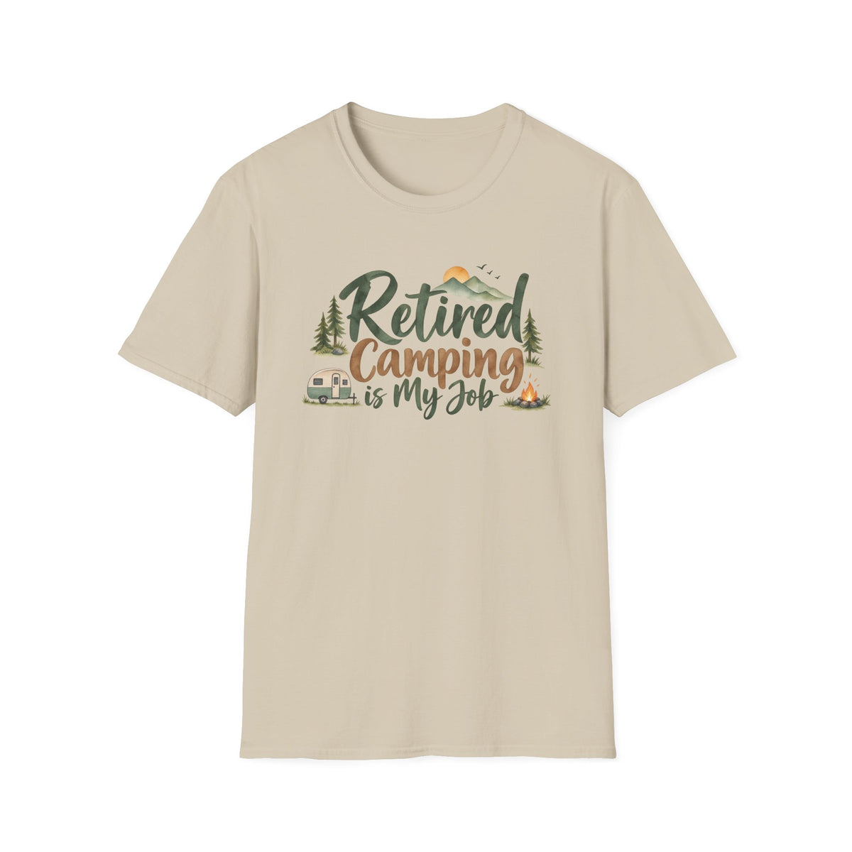 Retired Camping Is My Job T-Shirt
