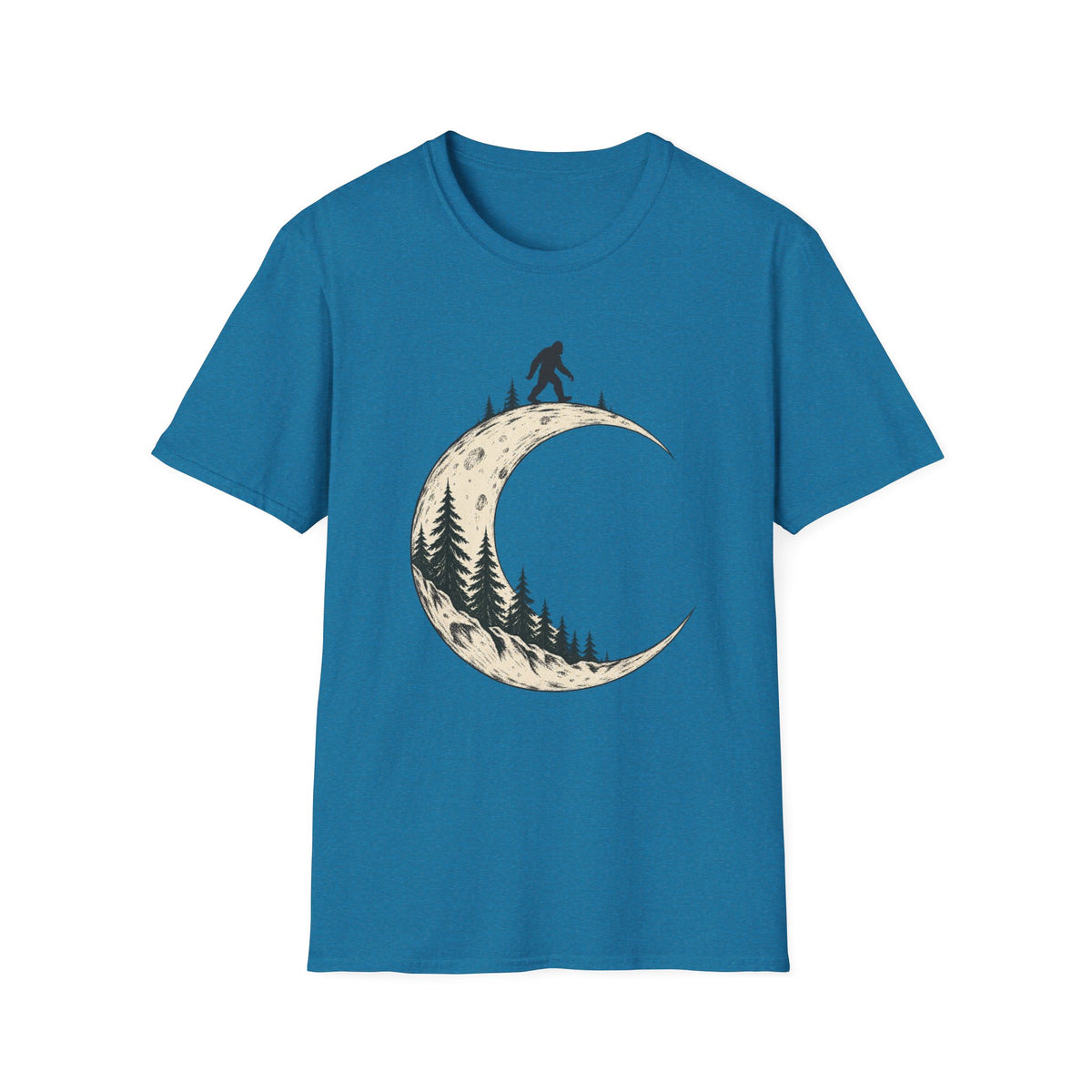 Moonlit Hiker Crescent Moon T-Shirt