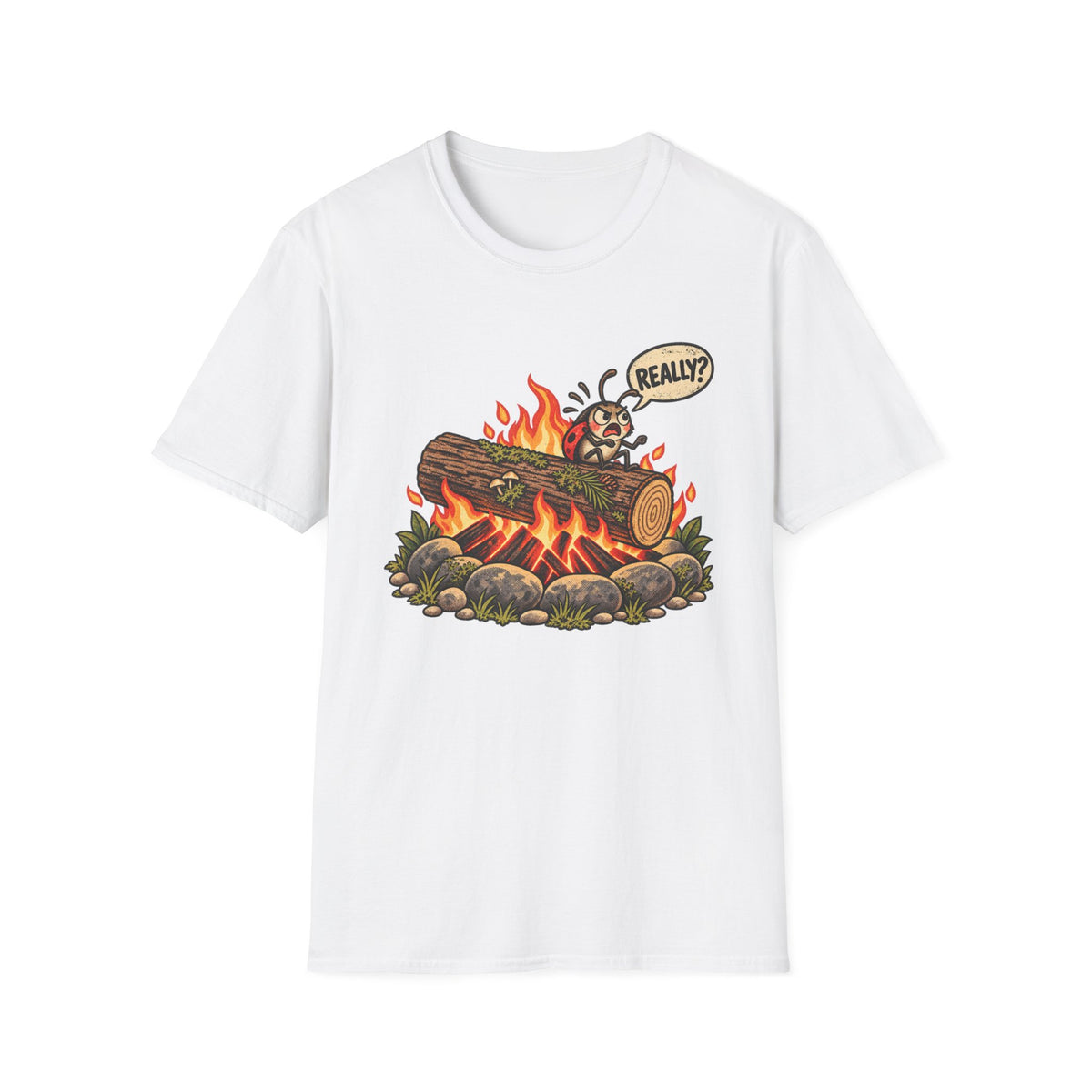 Campfire Cartoon T-Shirt