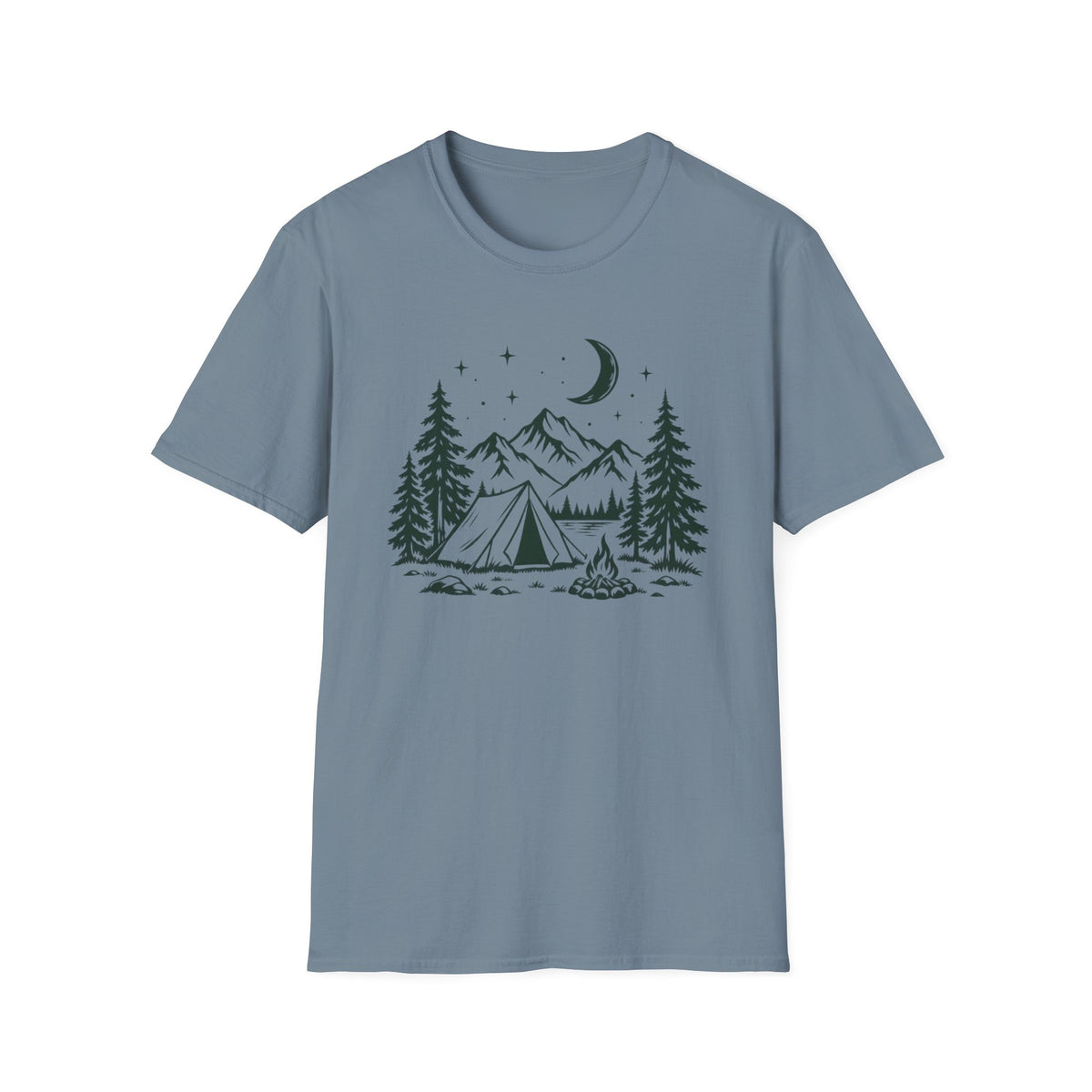 Camping Tent Mountain Night T-Shirt
